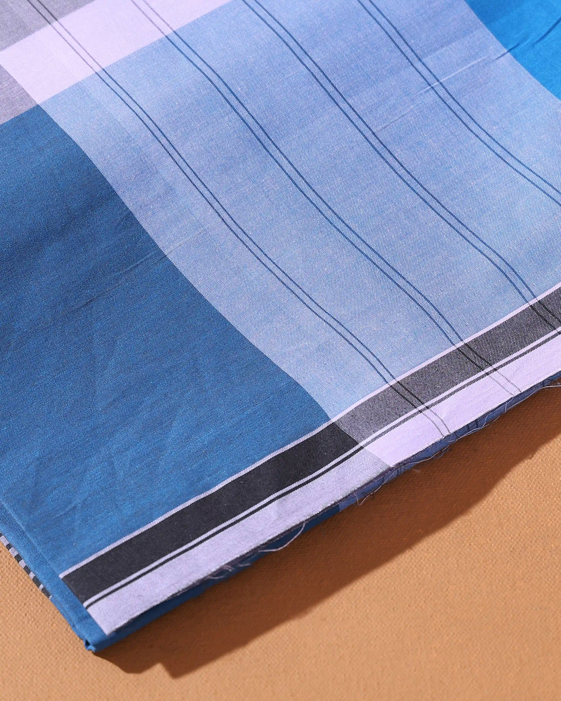 Men’s Nandu Brand Premium Cotton Lungi 2.20 Meter Length with Checked Pattern - Multi