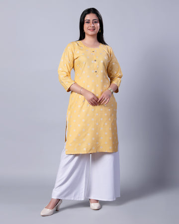 Yellow Colour Top & Palazzo Set