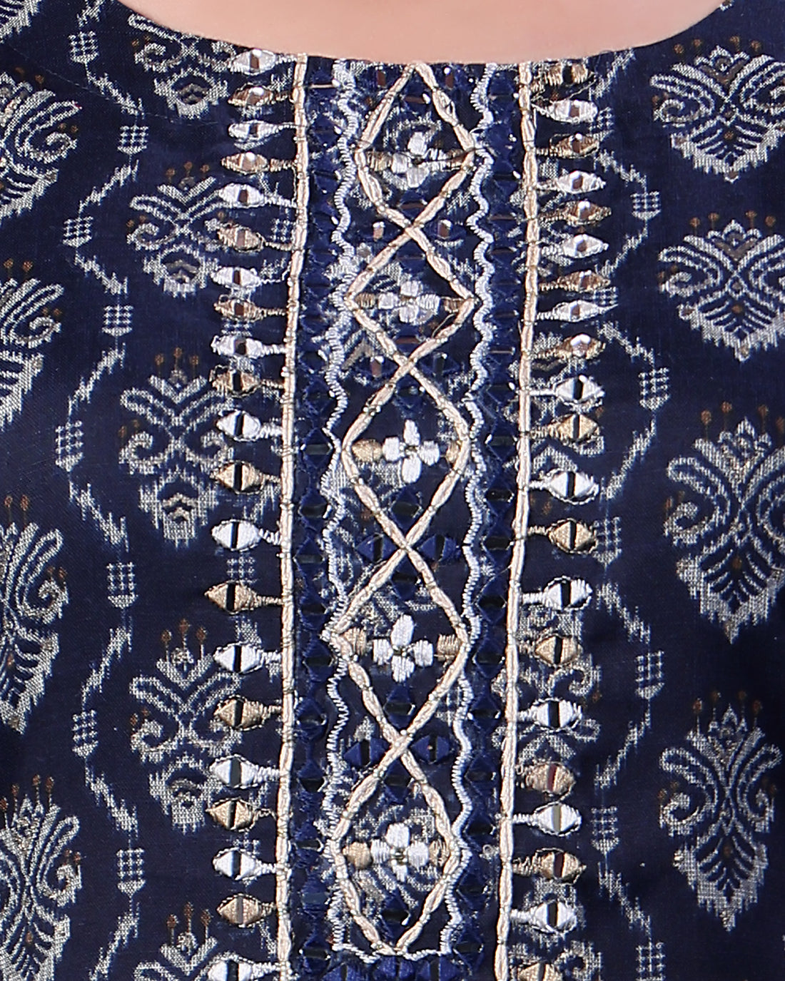 Navy Blue Colour Top & Palazzo Set