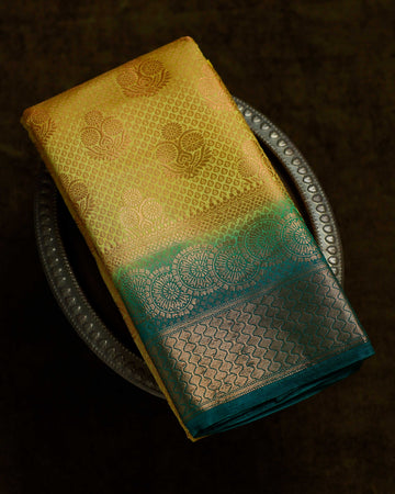 Yellow Colour Art Silk Saree