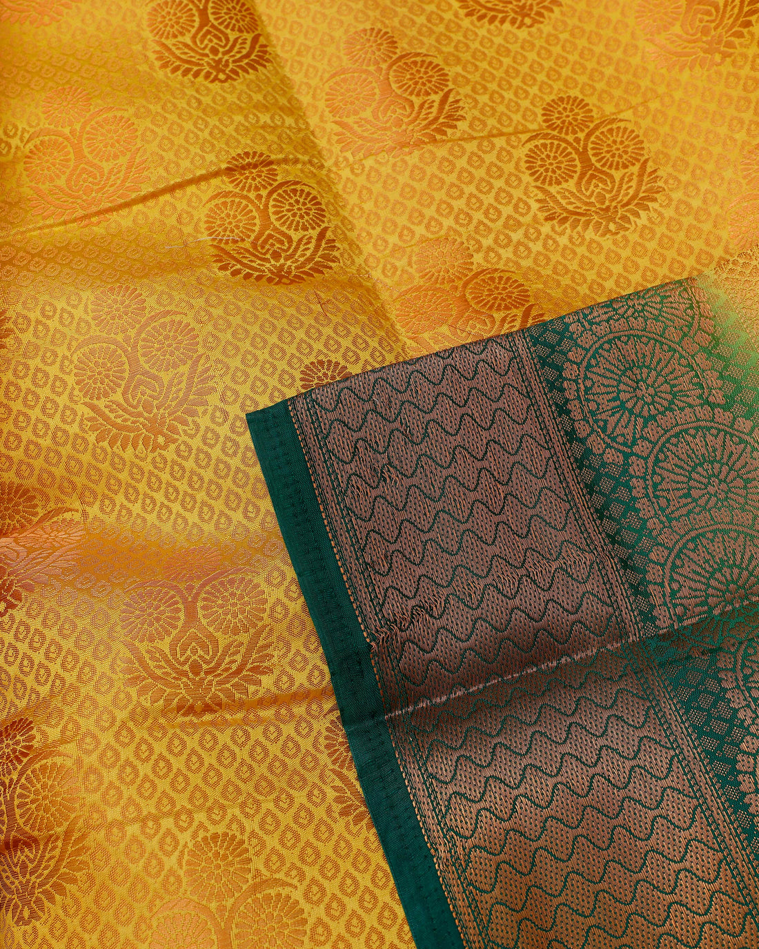 Yellow Colour Art Silk Saree