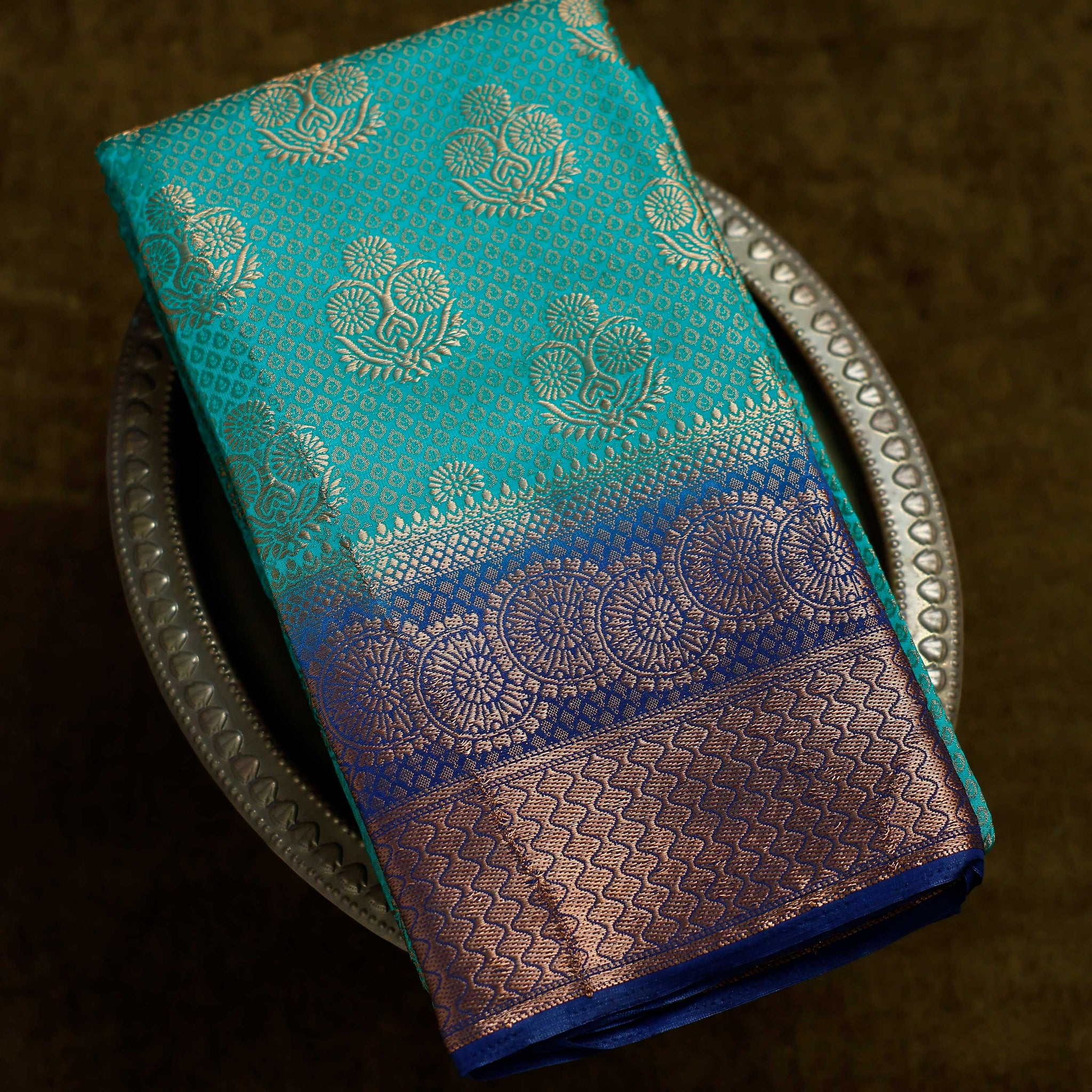 Green Colour Art Silk Saree