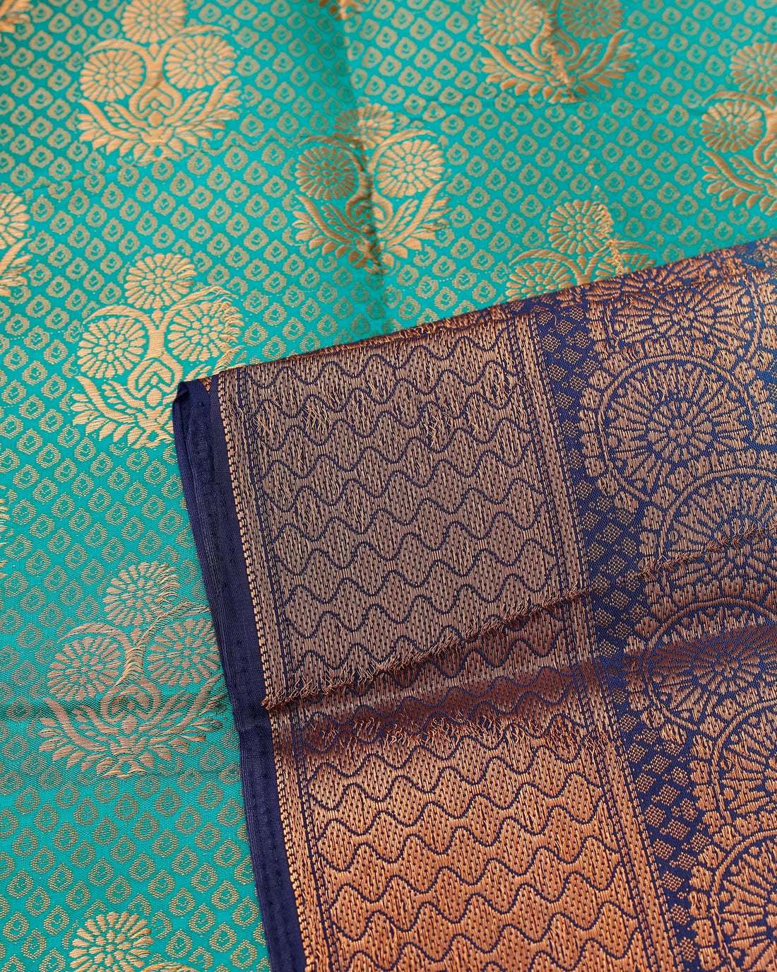 Green Colour Art Silk Saree