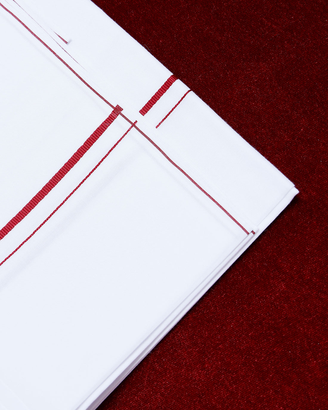 Ramraj White Cotton Dhoti With Red Border