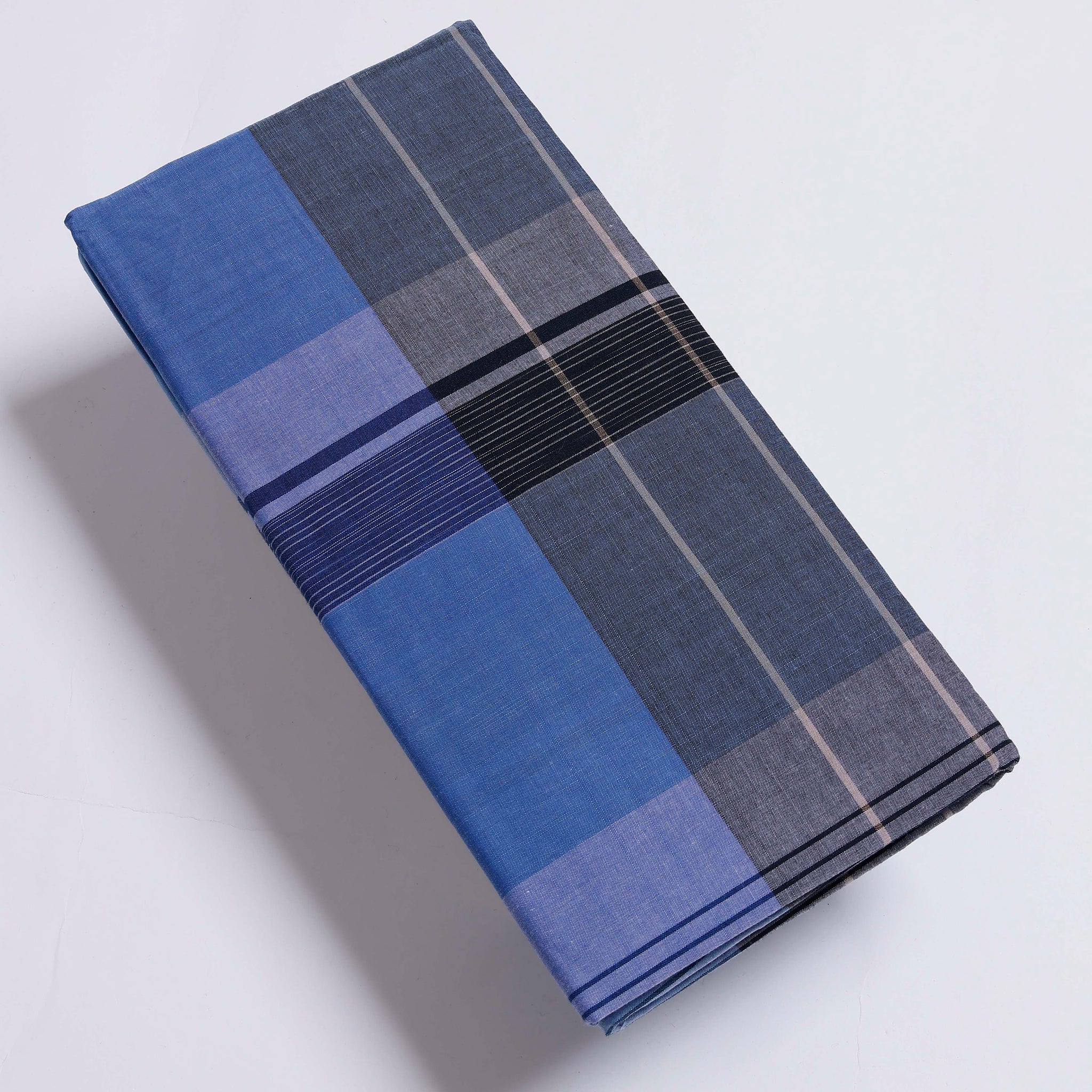 Sangu Brand Multi Checkered 2.10 m Stitched Lungi