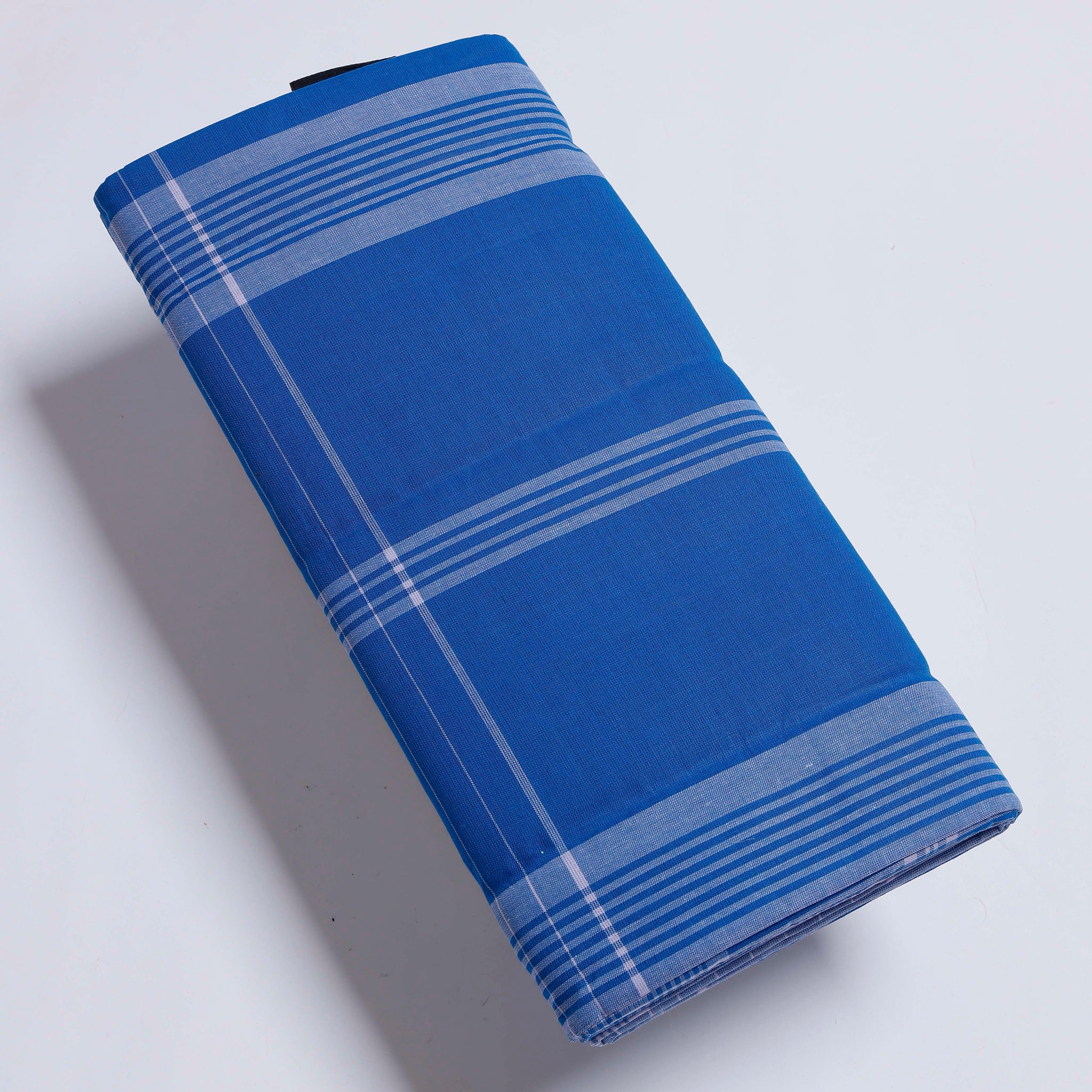 JKT Brand Blue Checkered 2.10 m Stitched Lungi