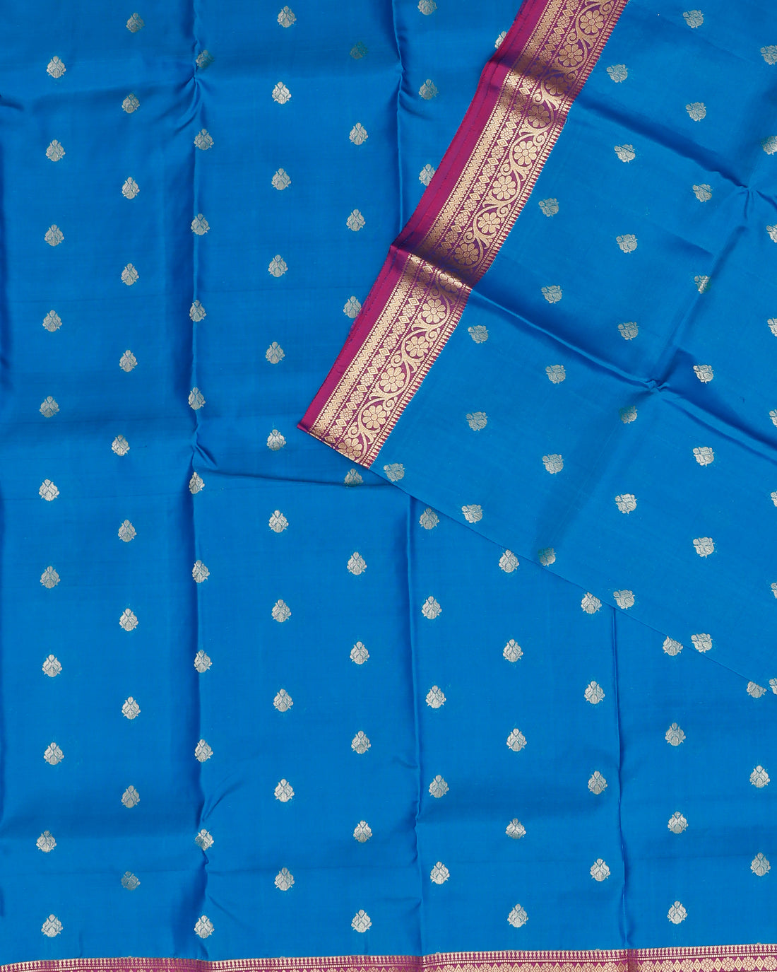 Blue Colour Traditional Silk Saree