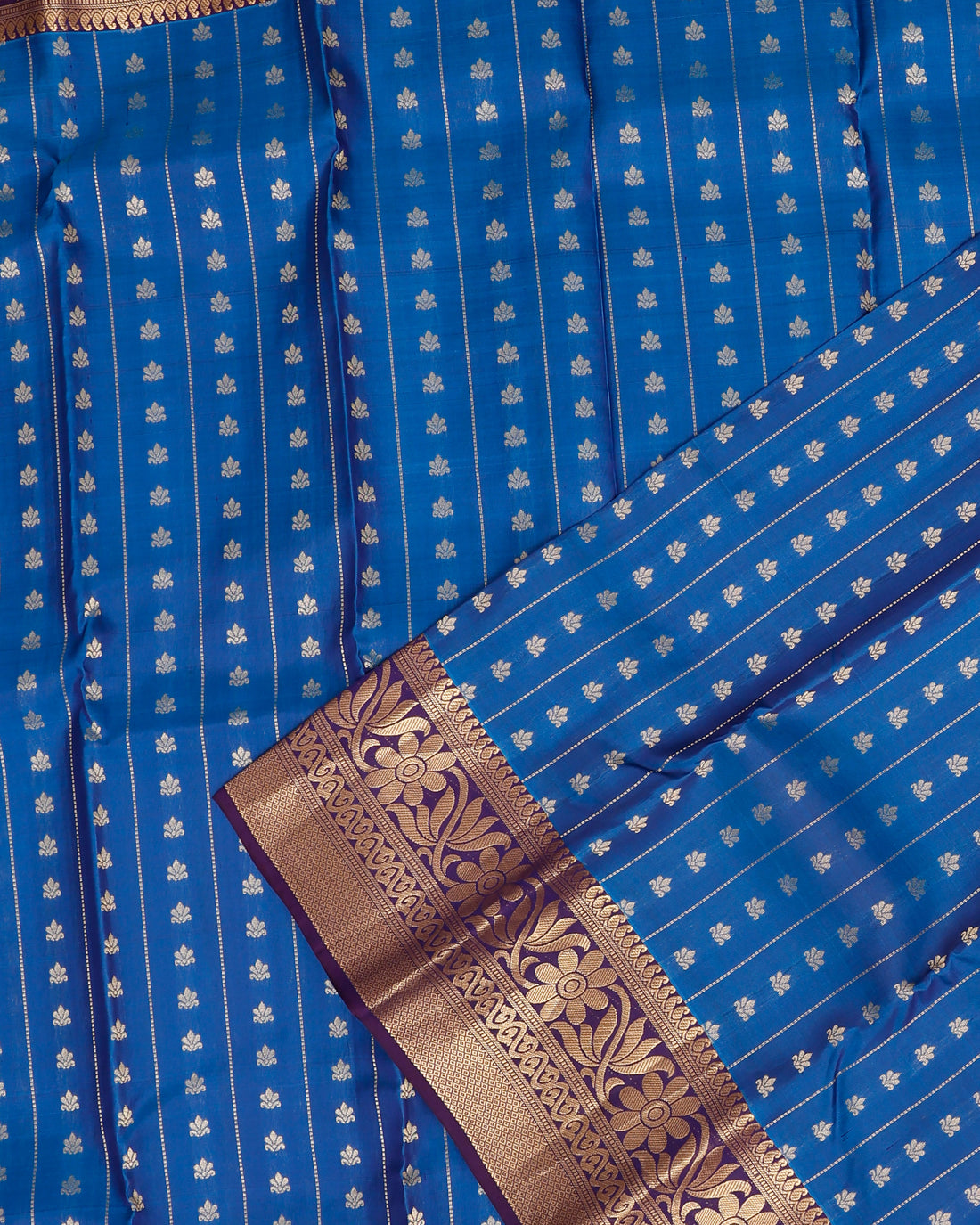 Blue Colour Traditional Silk Saree