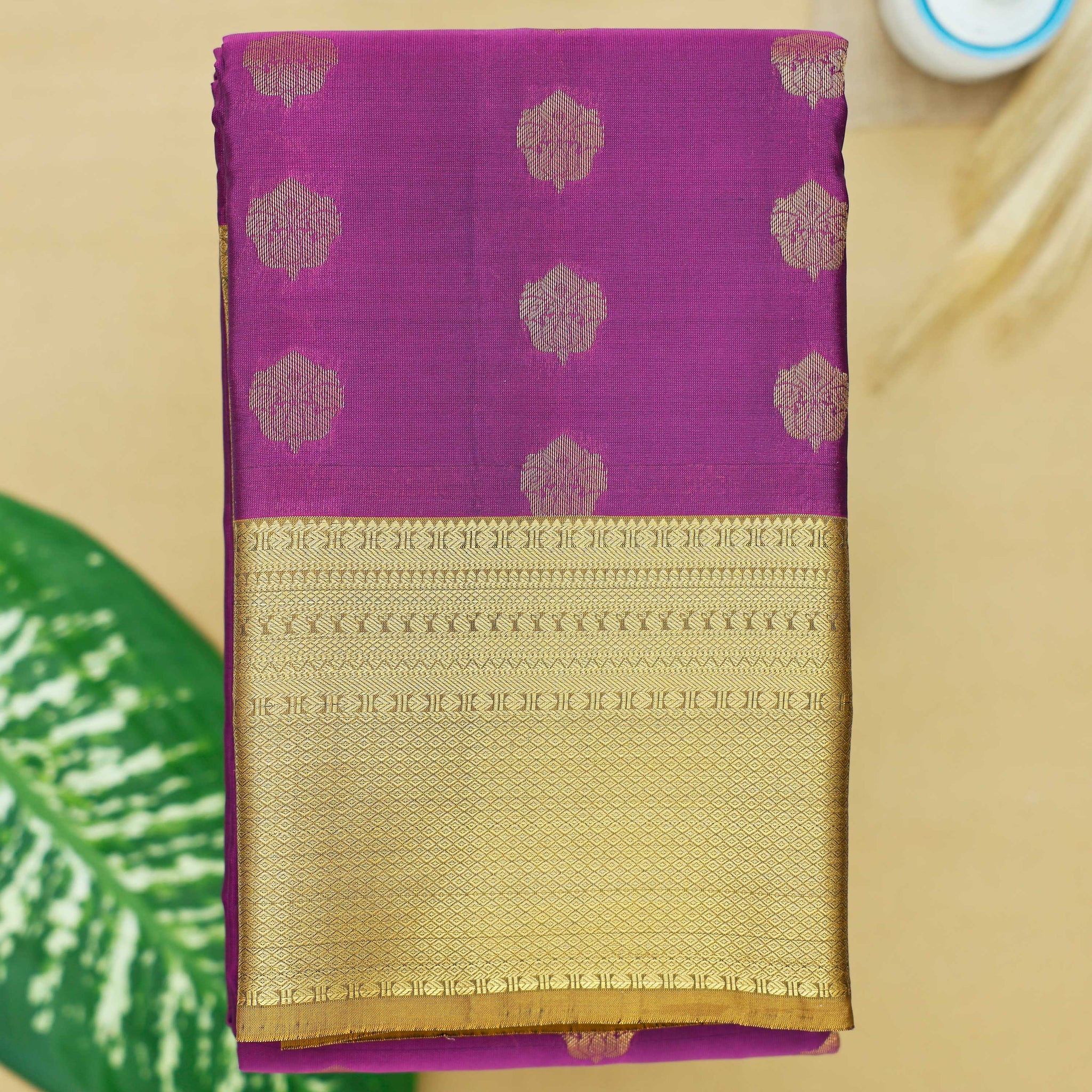 Purple Colour Traditional Silk Saree