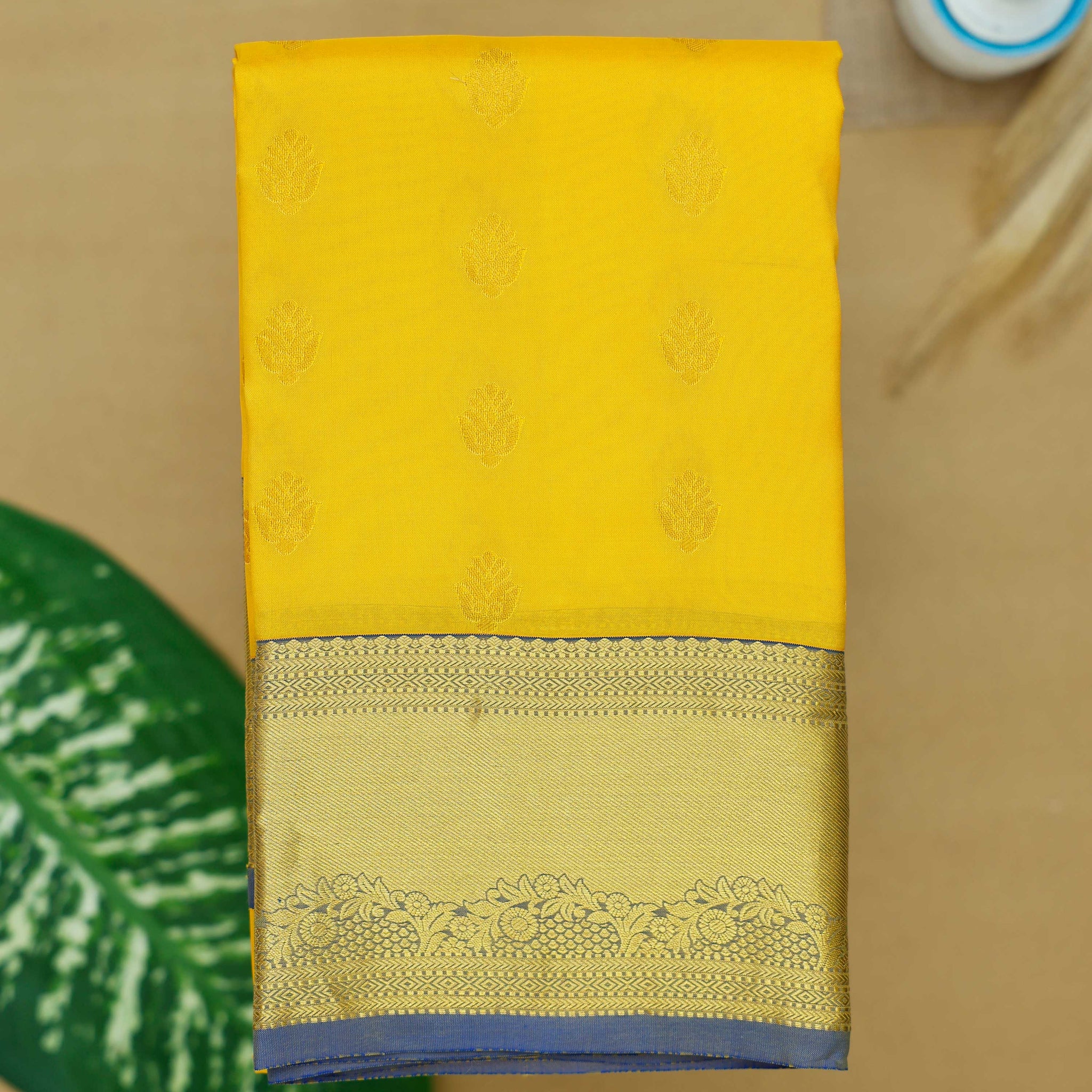 Yellow Colour Traditional Silk Saree