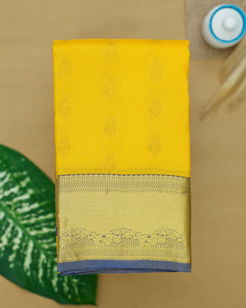 Yellow Colour Traditional Silk Saree