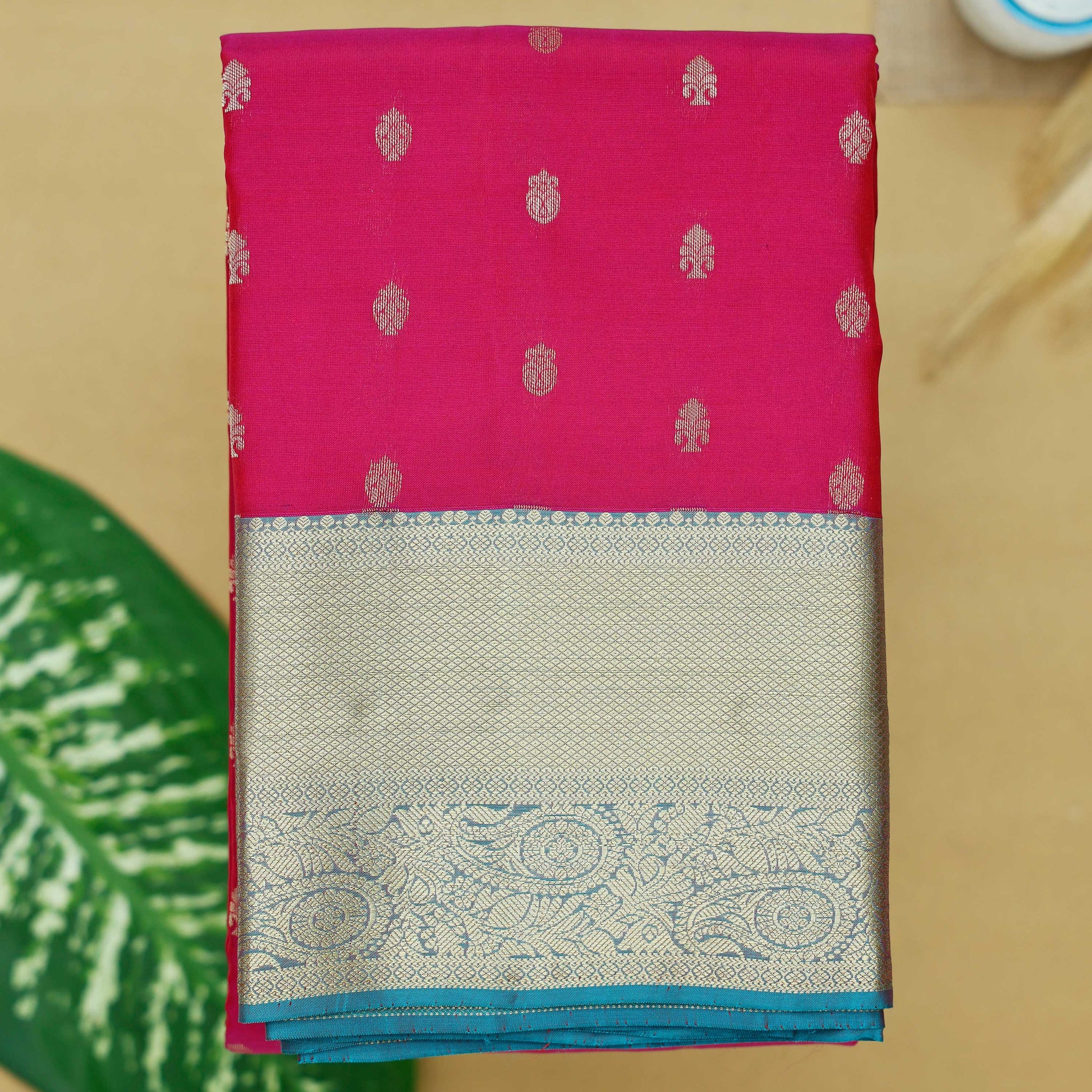 Magenta Colour Traditional Silk Saree