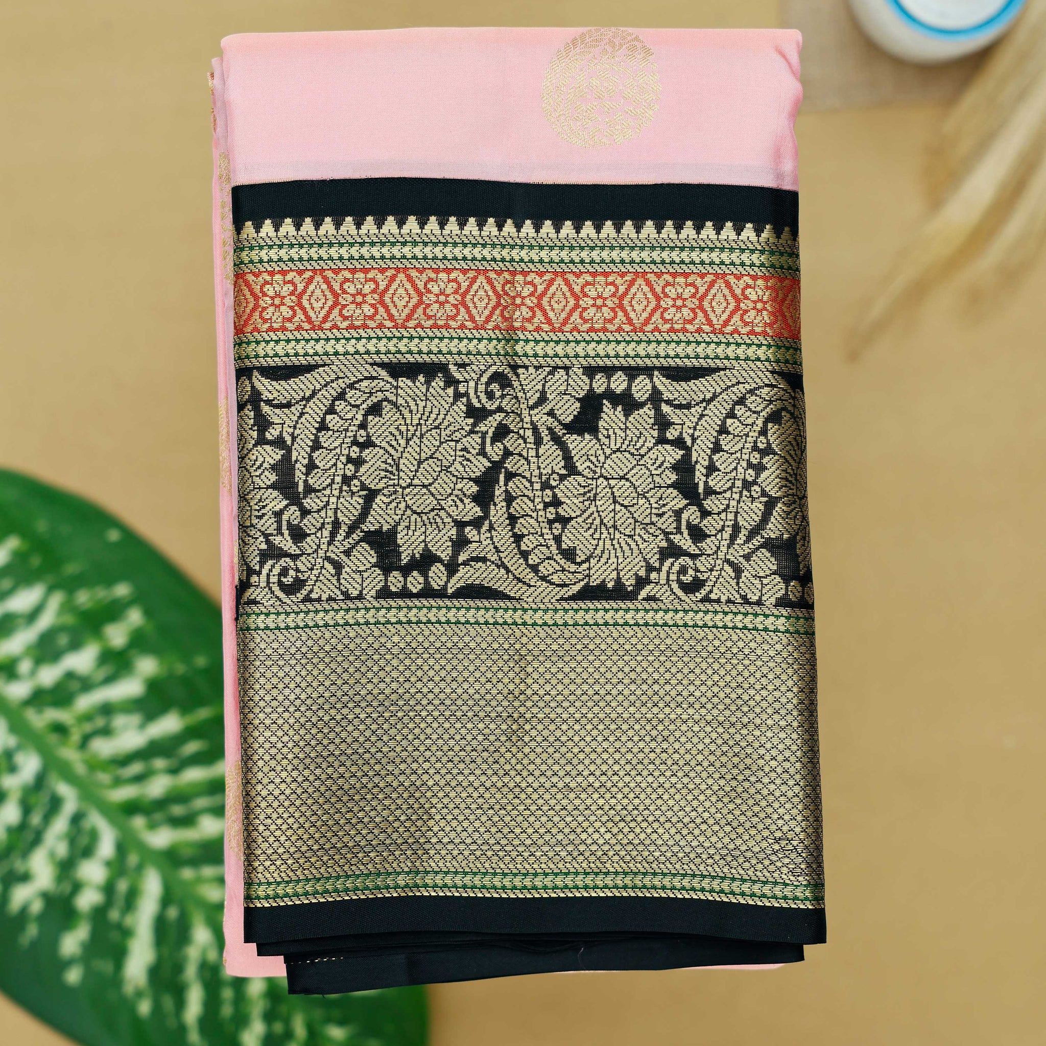 Pink Colour Traditional Silk Saree