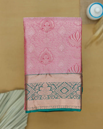 Light Pink Colour Niranjana Silk Saree