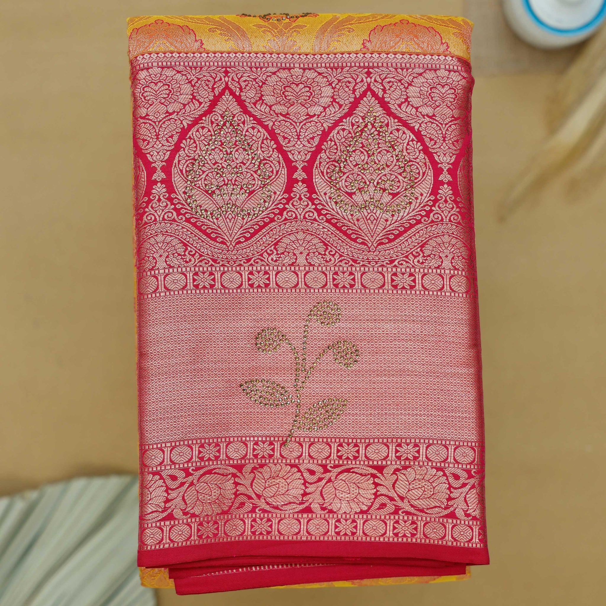 Orange Colour Niranjana Silk Saree