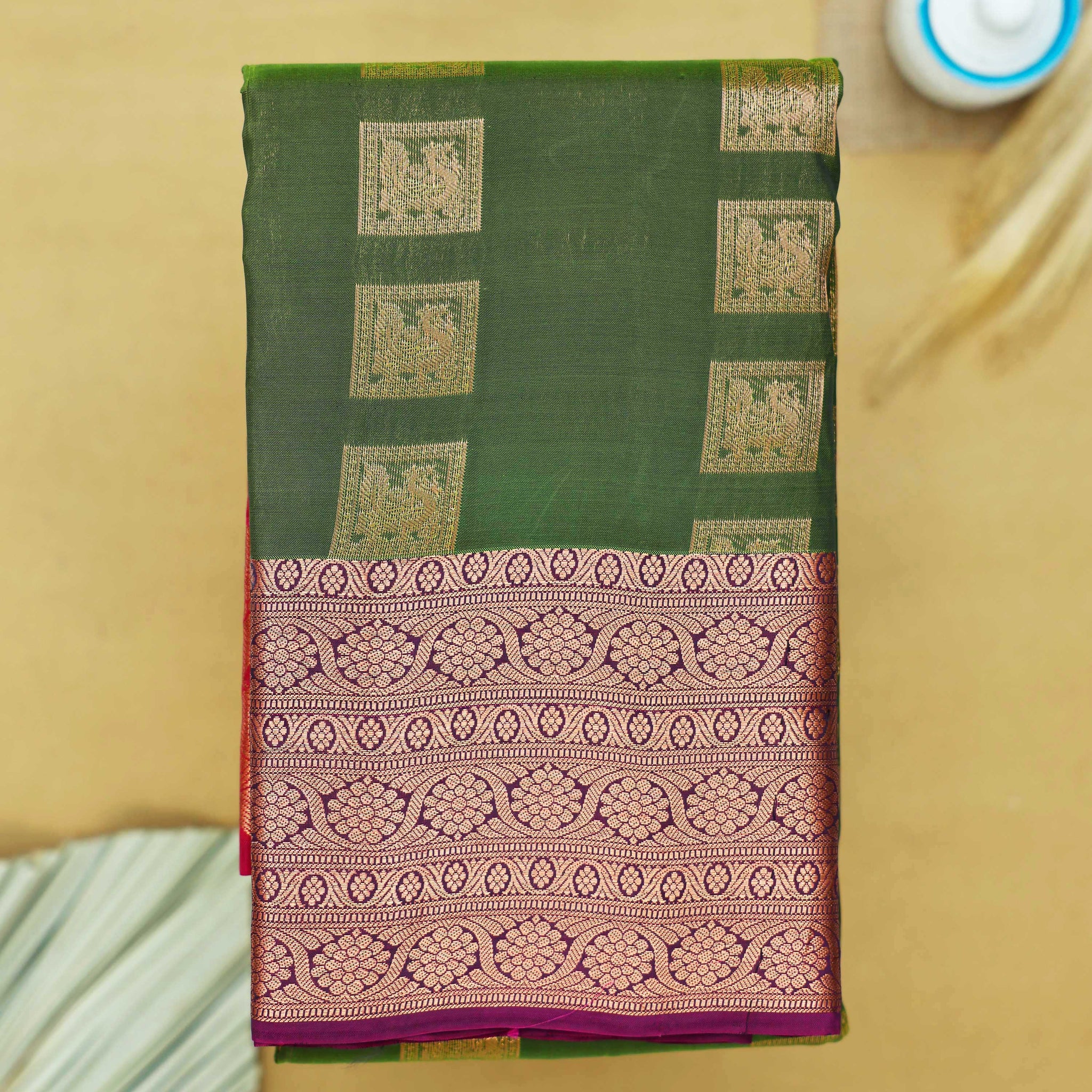 Green Colour Niranjana Silk Saree