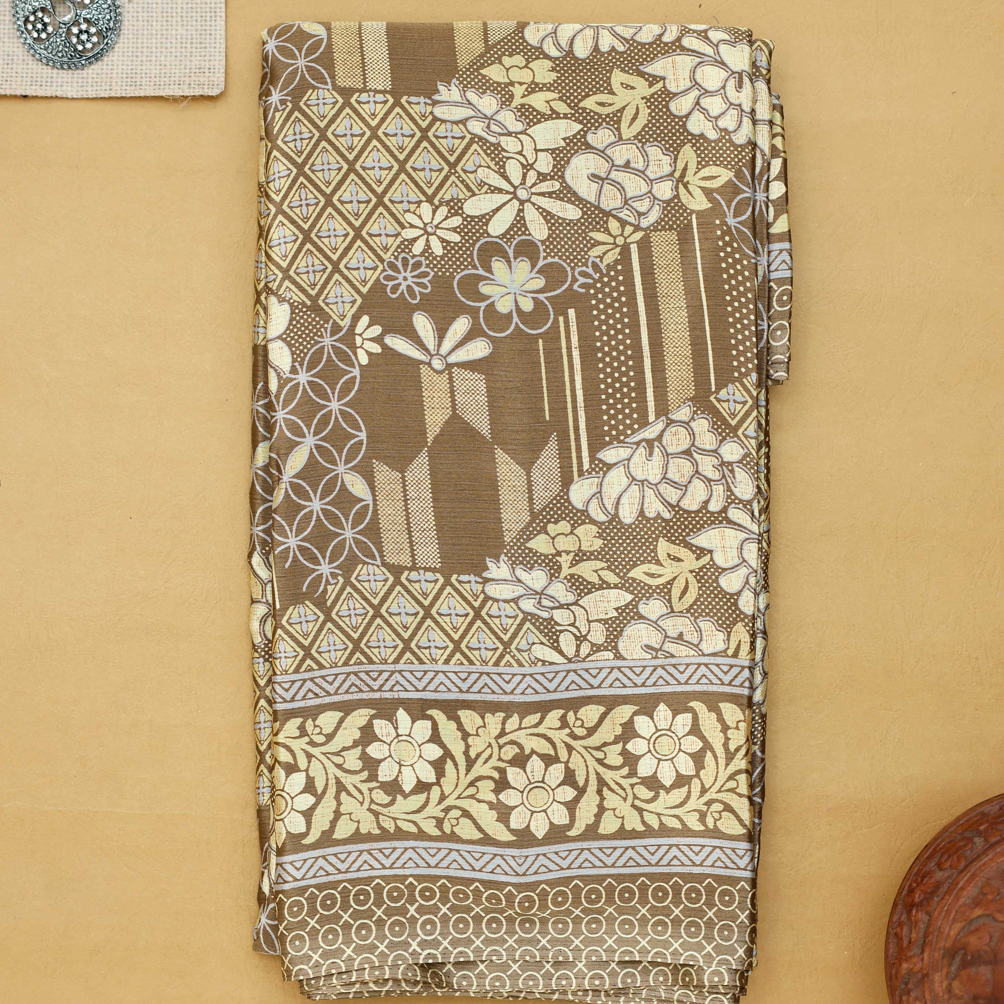 Brown Colour Poonam Saree