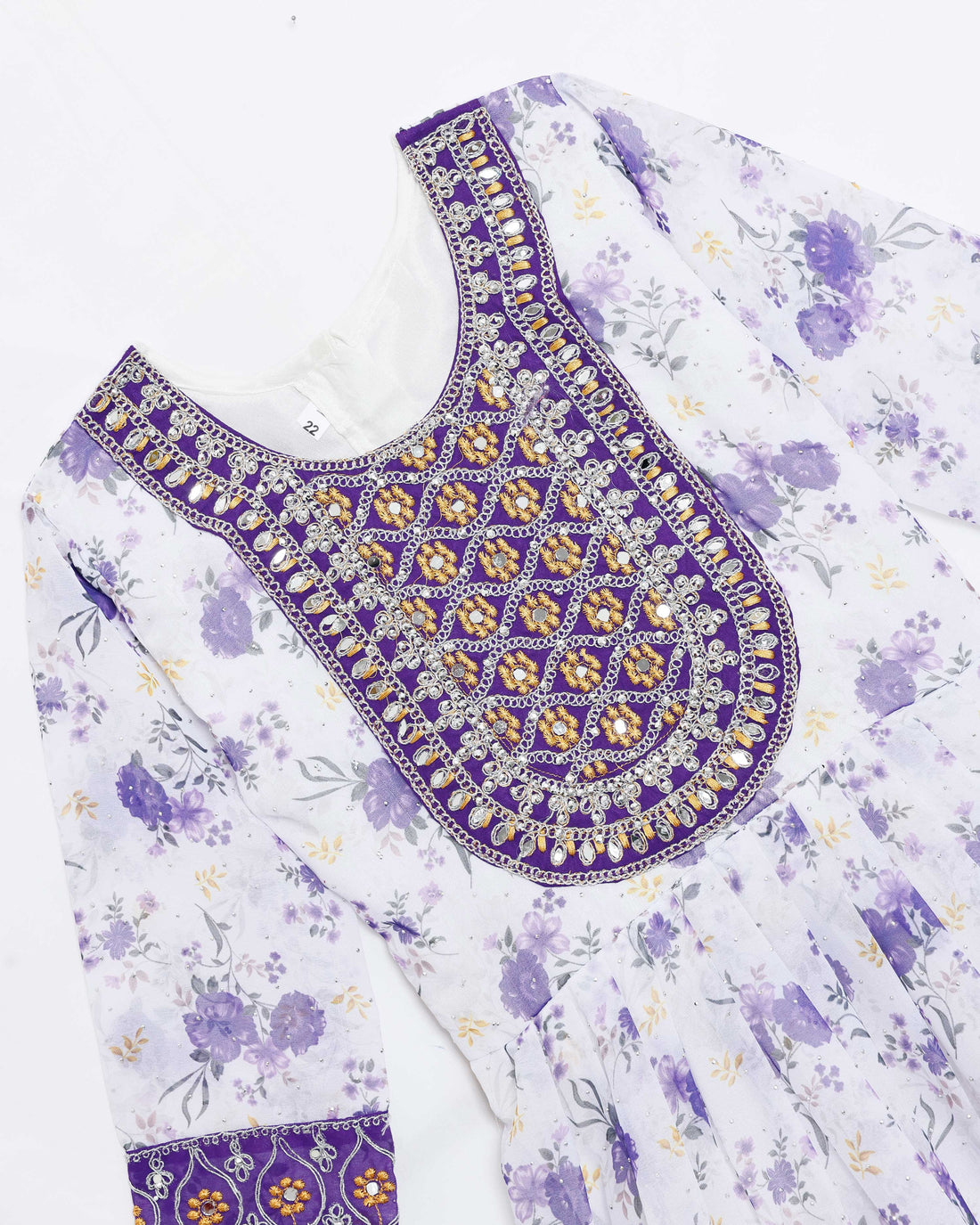 Multi Embroidered Kids Churidar & Salwar - Readymade