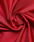 Traditional Embroidered Designer Blouse Material with Intricate Bead and Thread Work -Red-Close