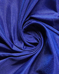 Traditional Hand-Embroidered Blouse Material with Aari Work - Blue-Close