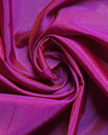 Traditional Hand-Embroidered Blouse Material with Aari Work - Purple-Close