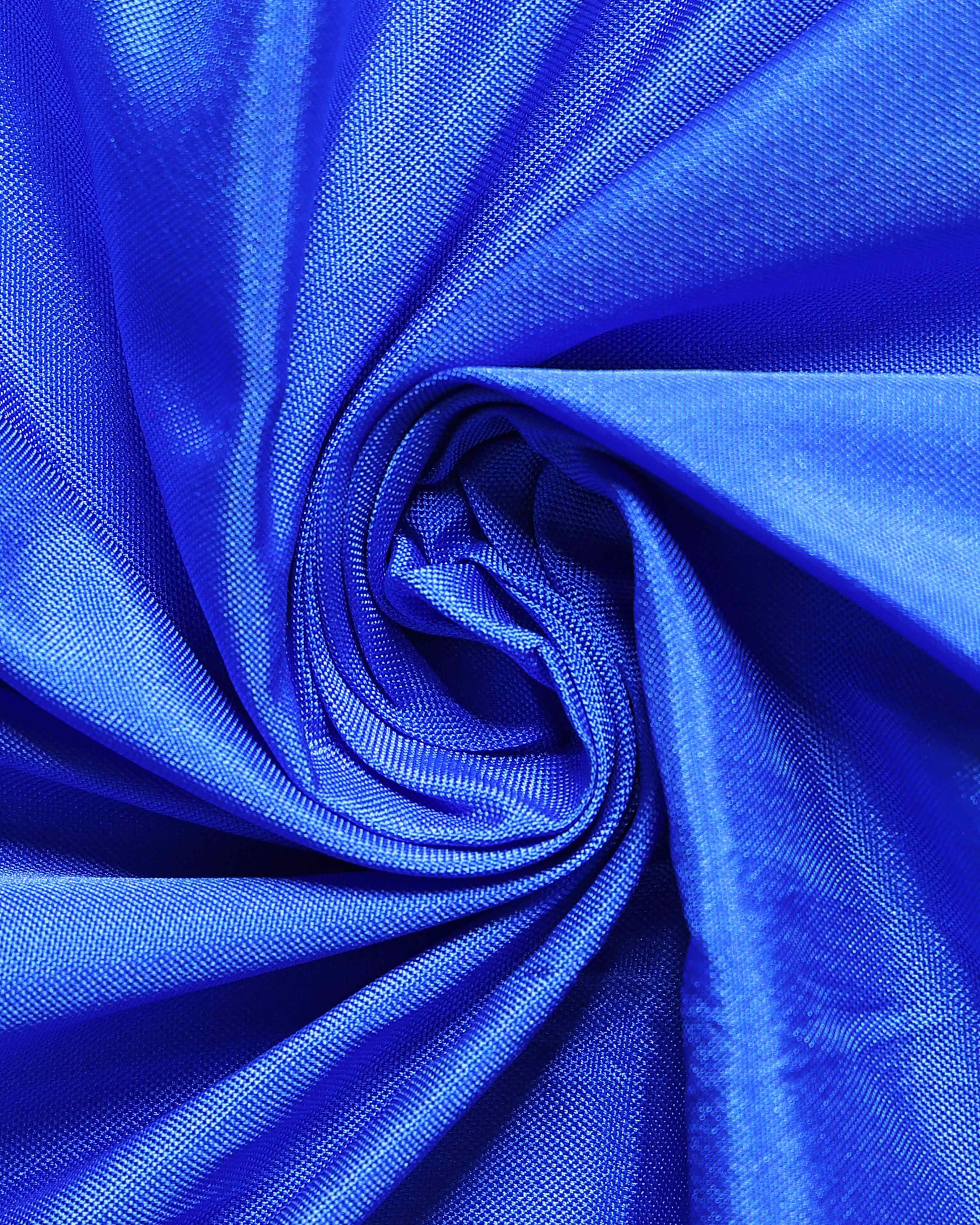 Traditional Hand-Embroidered Blouse Material with Aari Work - Royal Blue-Close
