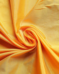 Traditional Hand-Embroidered Blouse Material with Aari Work - Yellow-Close