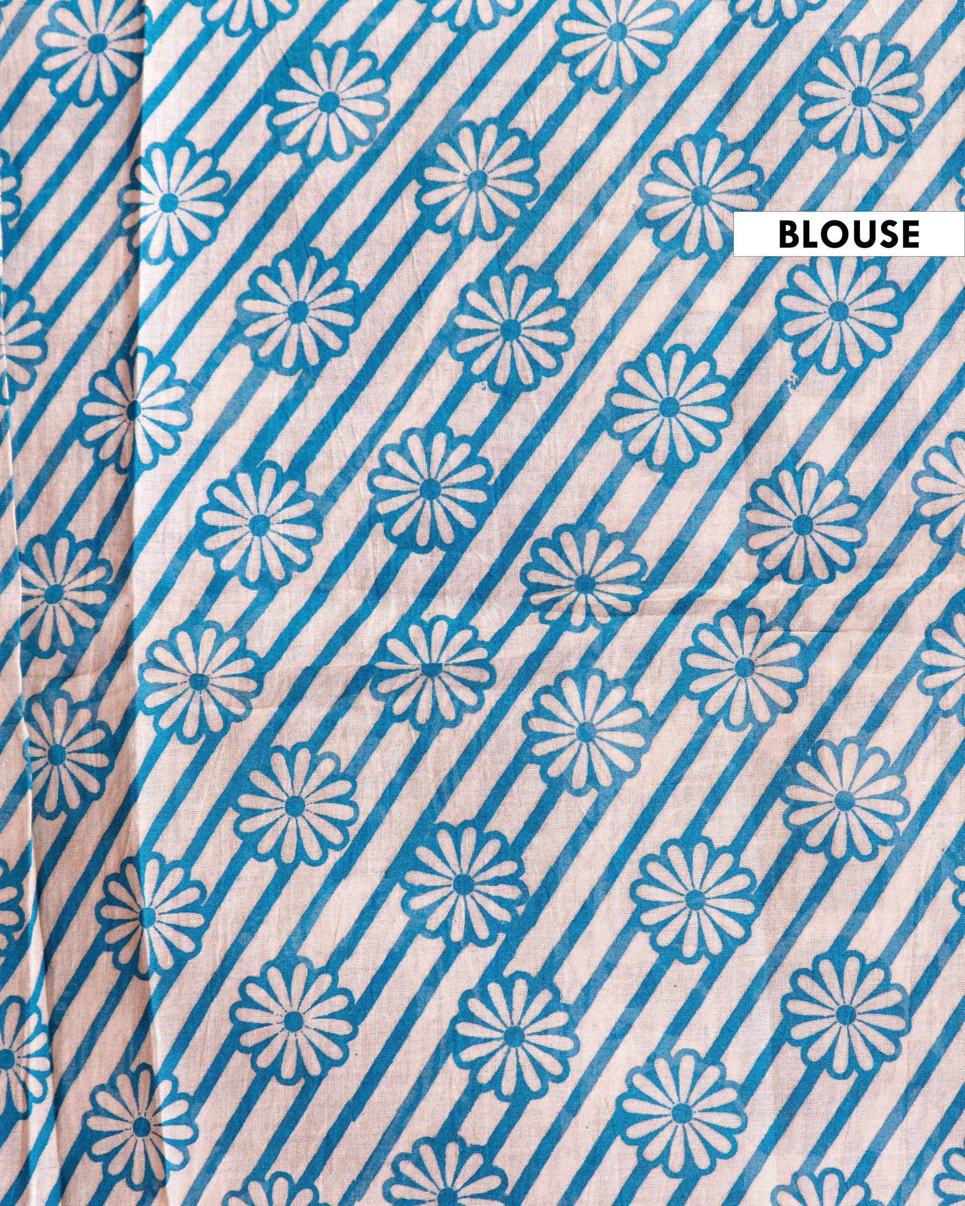 Traditional Hand-Painted Kalamkari Cotton Saree with Floral and Peacock Motifs - Cream