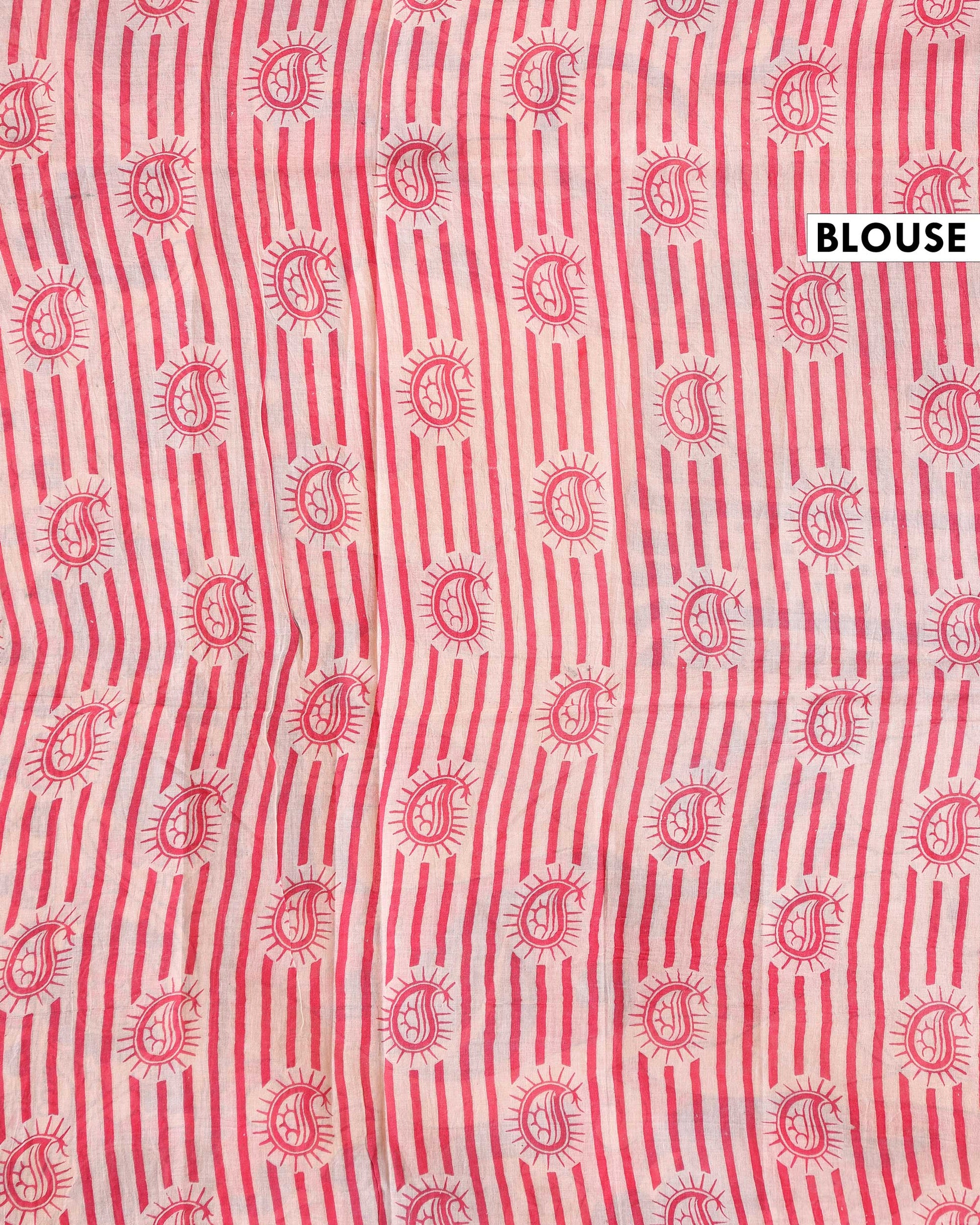 Traditional Hand-Painted Kalamkari Cotton Saree with Lotus and Floral Vine Motifs - Blue