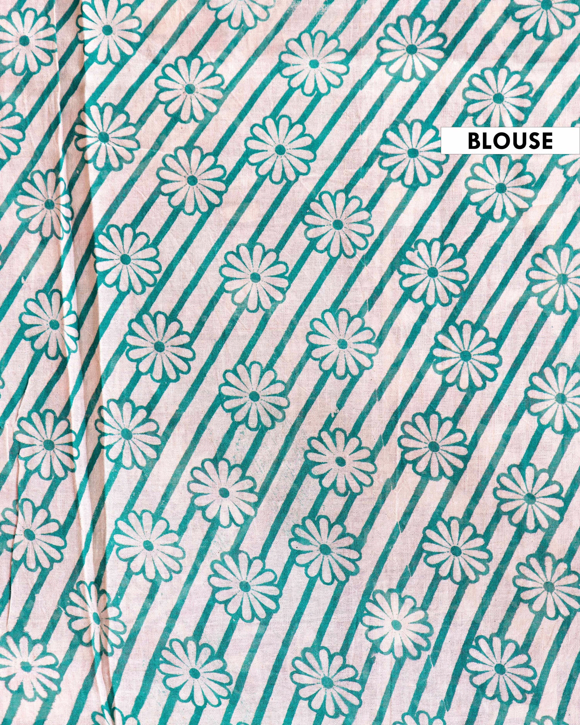 Traditional Hand-Painted Kalamkari Cotton Saree with Traditional Floral Pattern - Pink