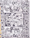 Traditional Hand-Painted Kalamkari Cotton Saree with Traditional Motifs and Floral Border - Pallu-