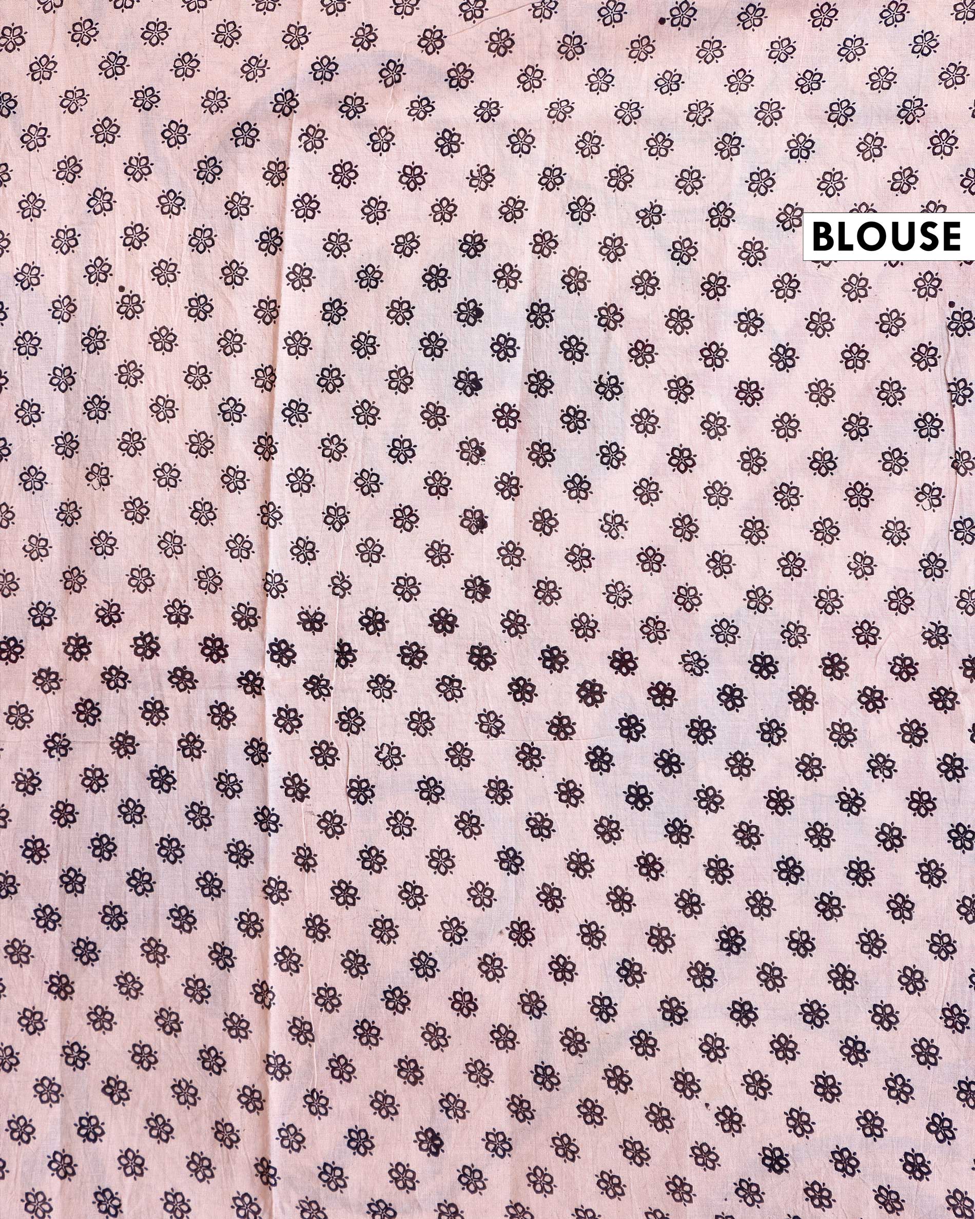 Traditional Hand-Painted Kalamkari Cotton Saree with Traditional Narrative Motifs - Blue