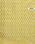 Traditional Hand Block Printed Mul Mul Cotton Saree with Traditional Motif - Green-Head