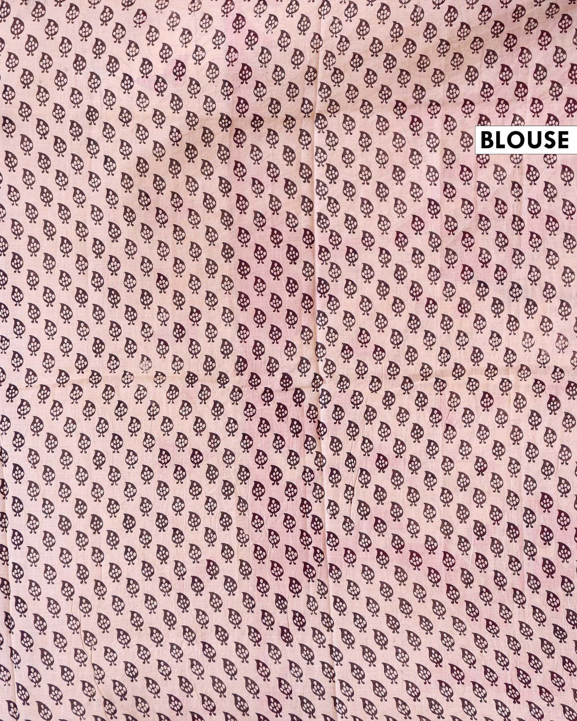 Traditional Hand Painted Kalamkari Cotton Saree with Floral Motifs - Red