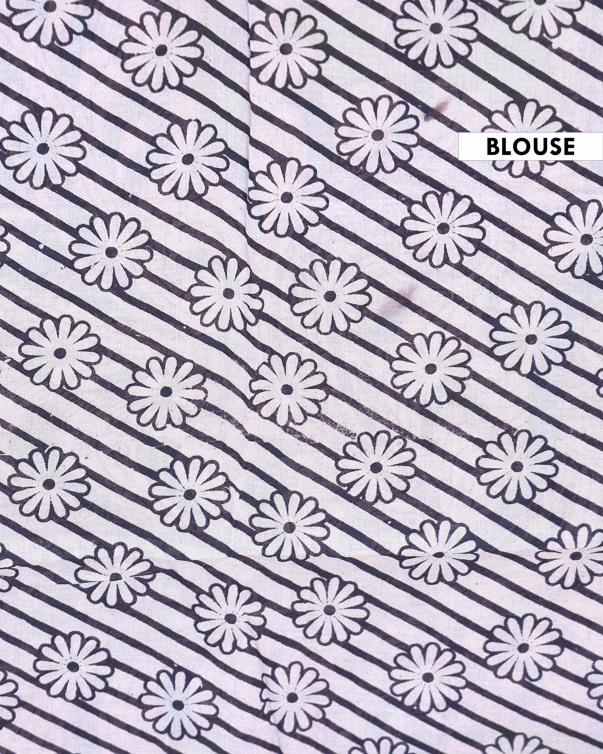 Traditional Hand Painted Kalamkari Cotton Saree with Traditional Floral and Paisley Motifs - Pink