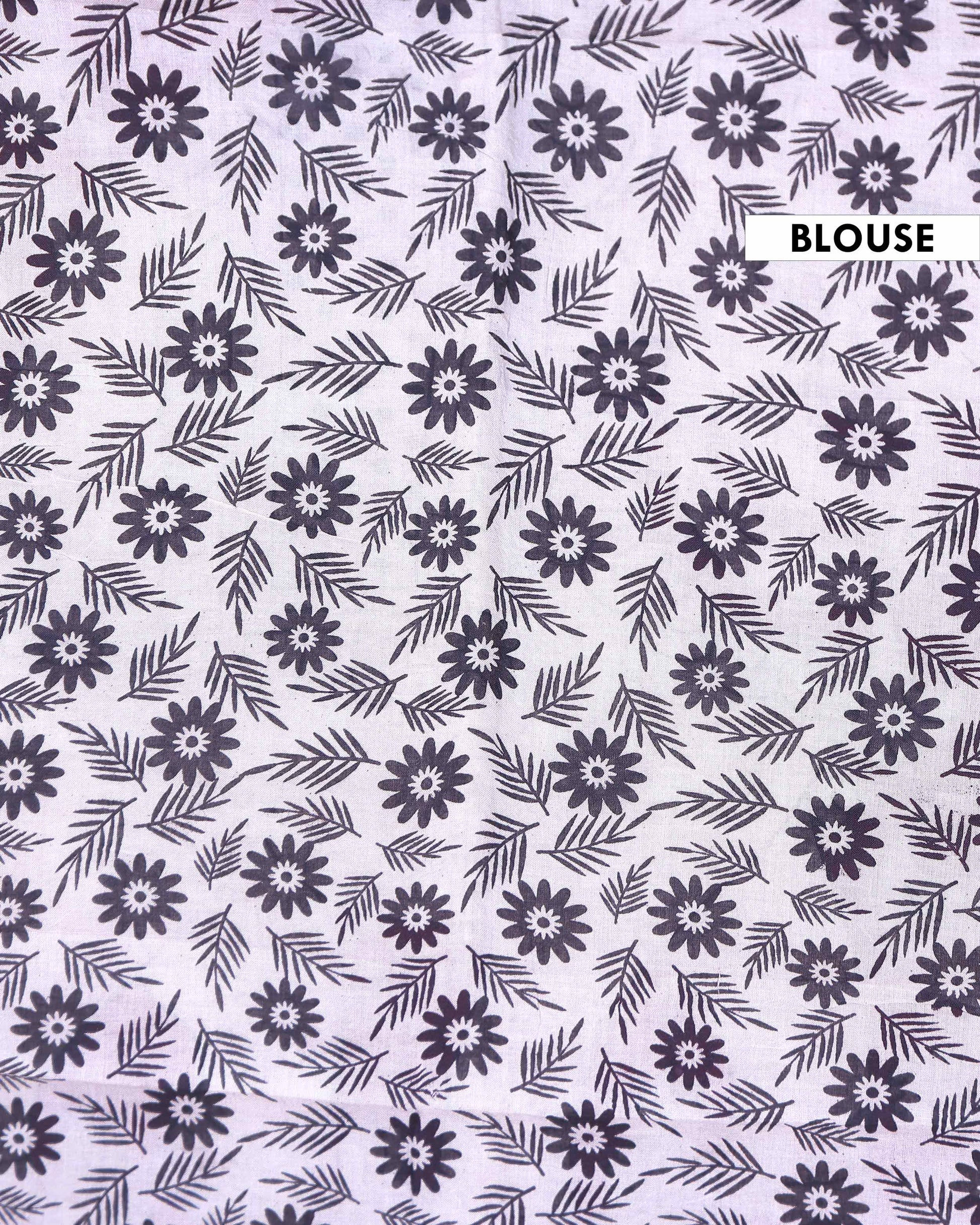 Traditional Hand Printed Kalamkari Cotton Saree with Intricate Red Floral & Elephant Motifs - Red