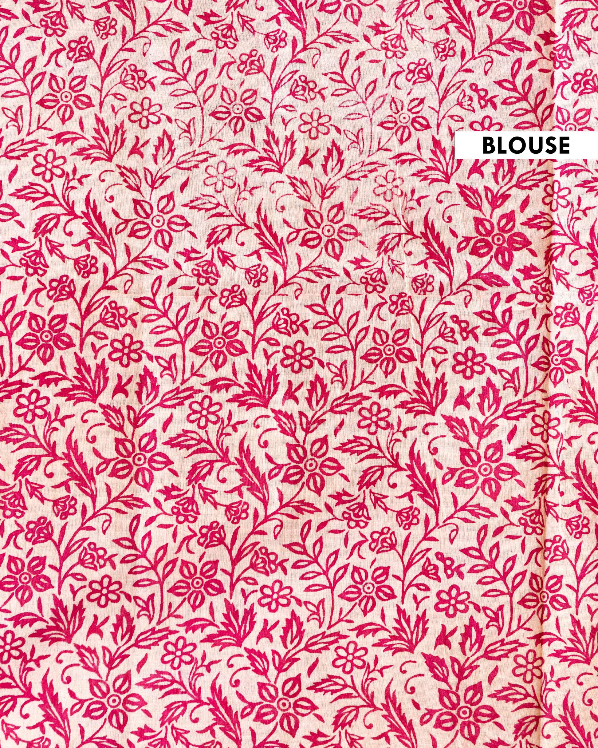 Traditional Handcrafted Kalamkari Cotton Saree with Traditional Floral Motifs - Green