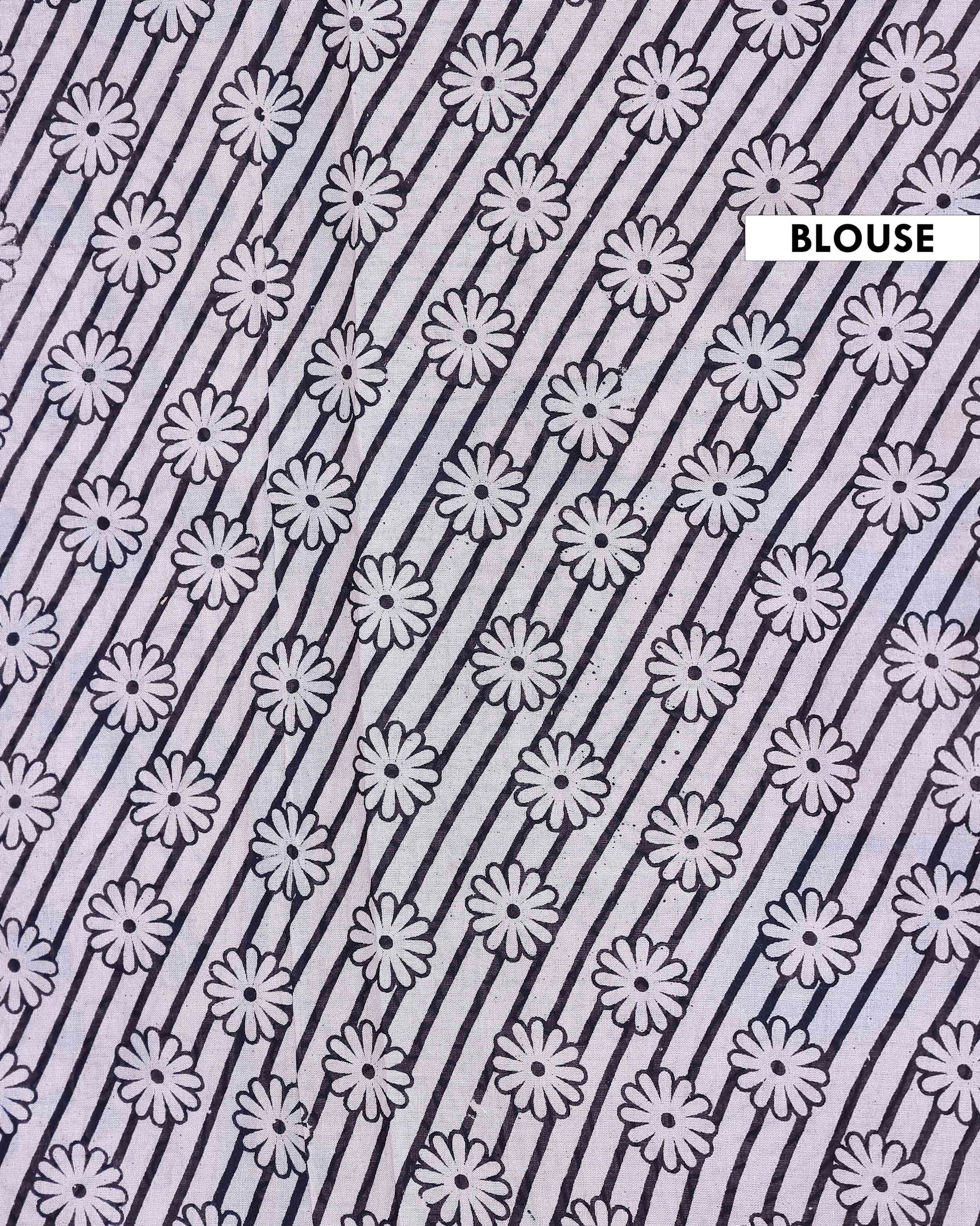 Traditional Handloom Cotton Kalamkari Saree with Intricate Procession and Floral Artwork - Blue