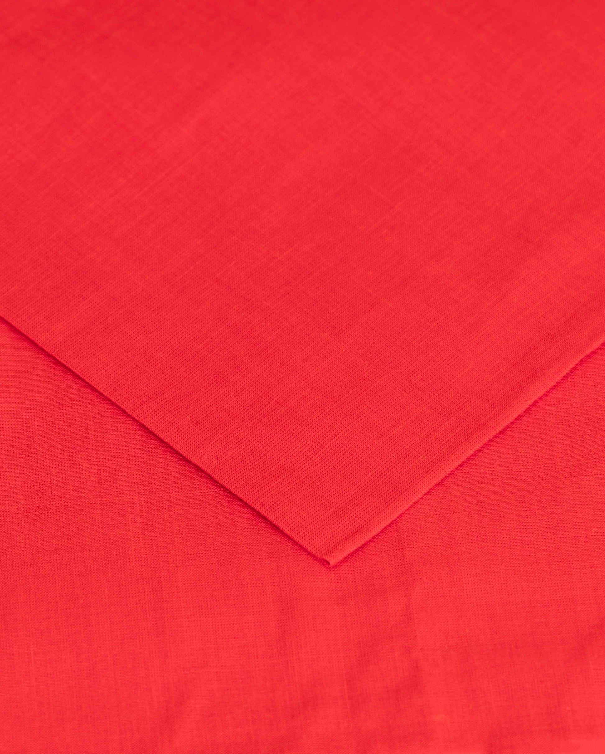 Women's Traditional Handloom Cotton Salwar Suit Set with Woven Border - Yellow