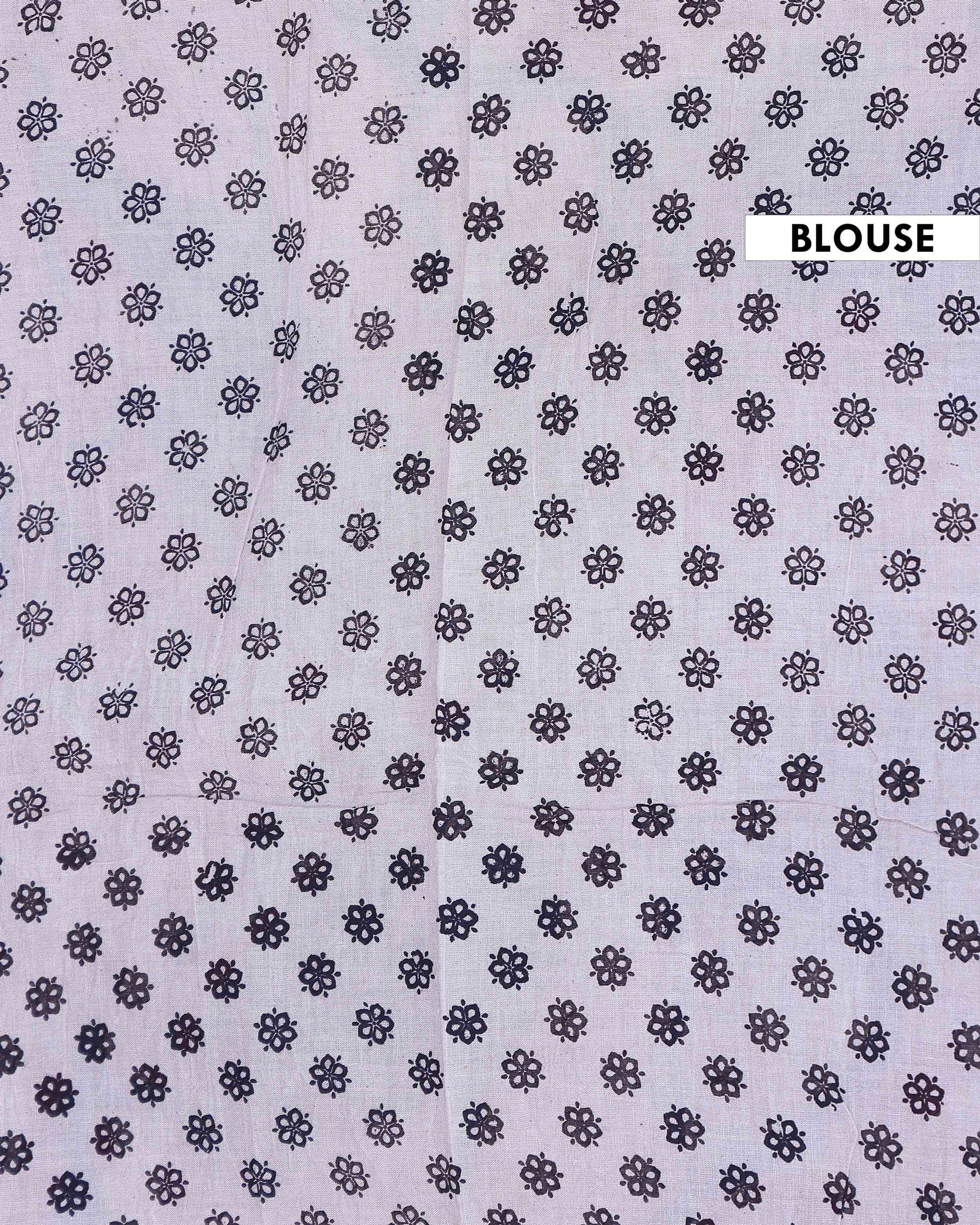 Traditional Handloom Kalamkari Cotton Saree Traditional Mythological Artwork and Intricate Border Detailing - Blue