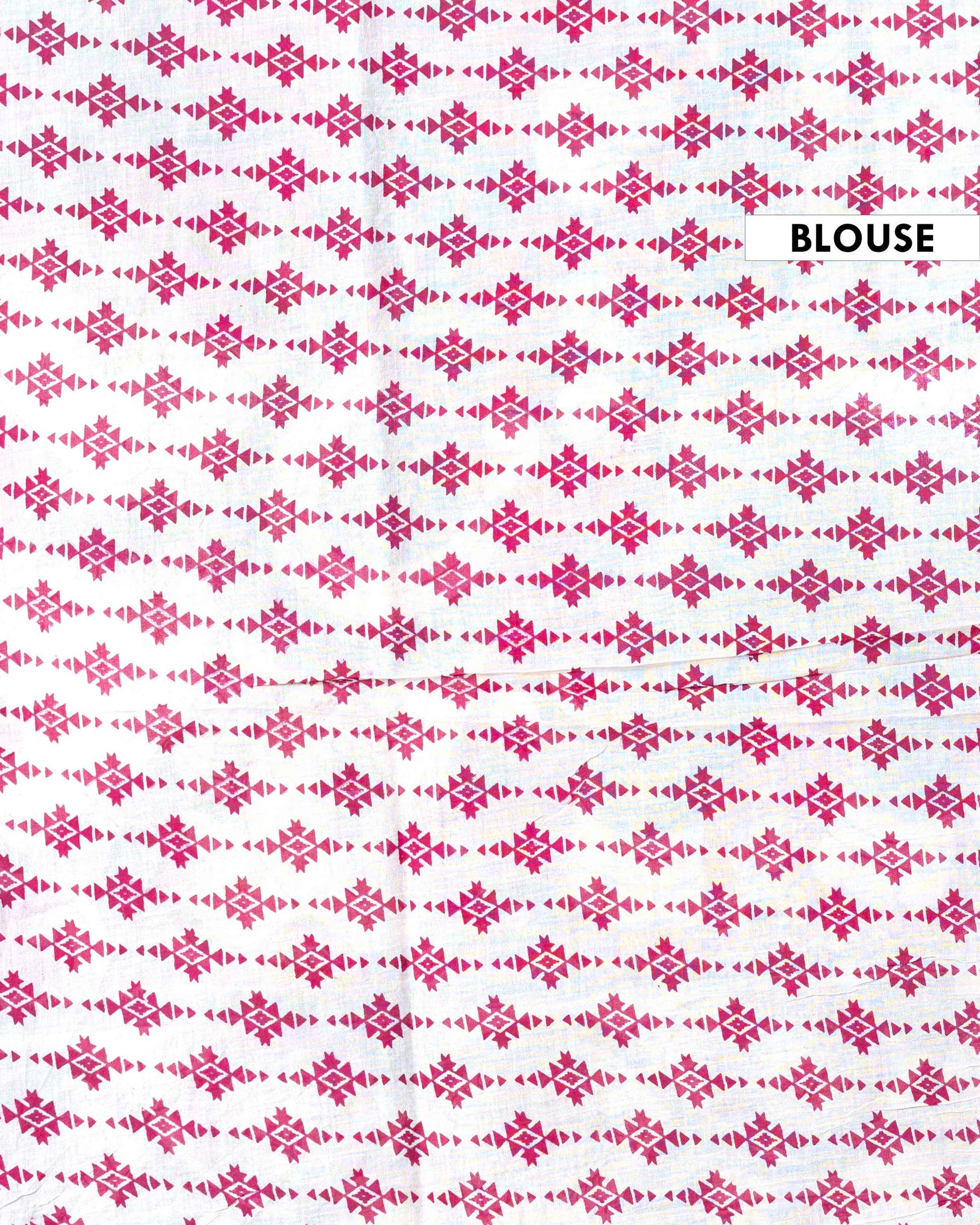 Traditional Handloom Kalamkari Cotton Saree with Allover Floral Prints and Detailed Border - Dark Green