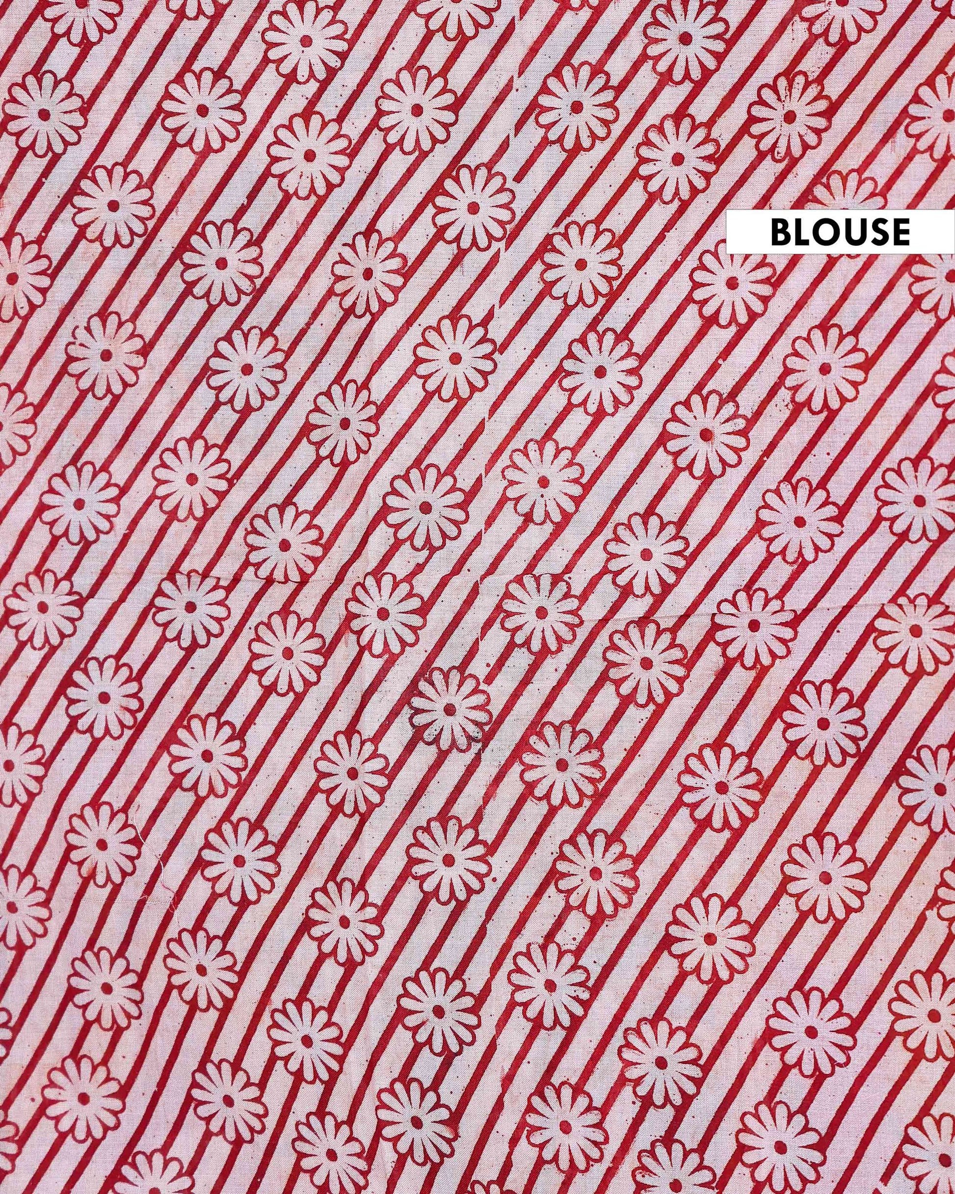 Traditional Handloom Kalamkari Cotton Saree with Traditional Artwork and Floral Motifs - Green