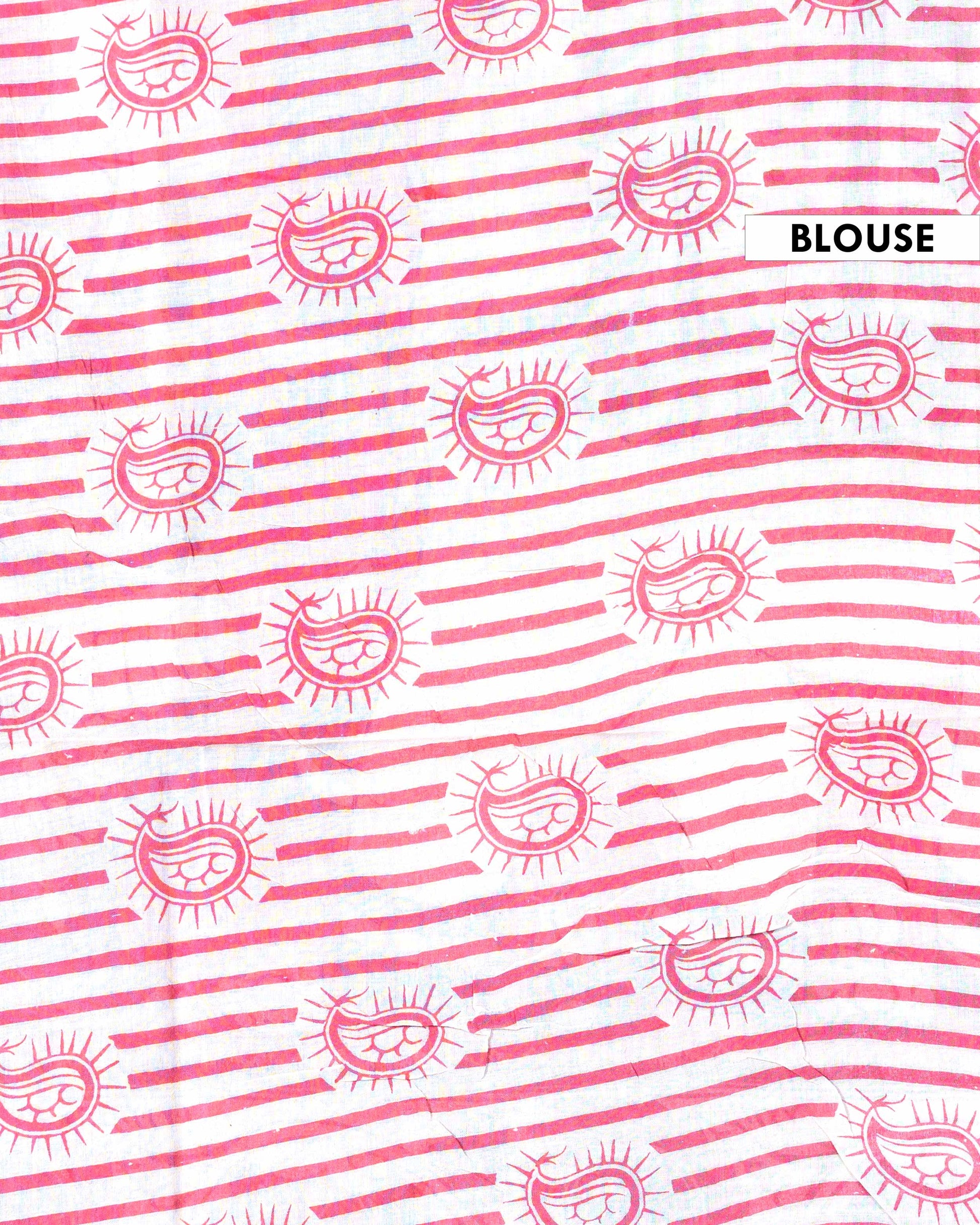 Traditional Handloom Kalamkari Cotton Saree with Traditional Lotus Motif and Decorative Border - Blue