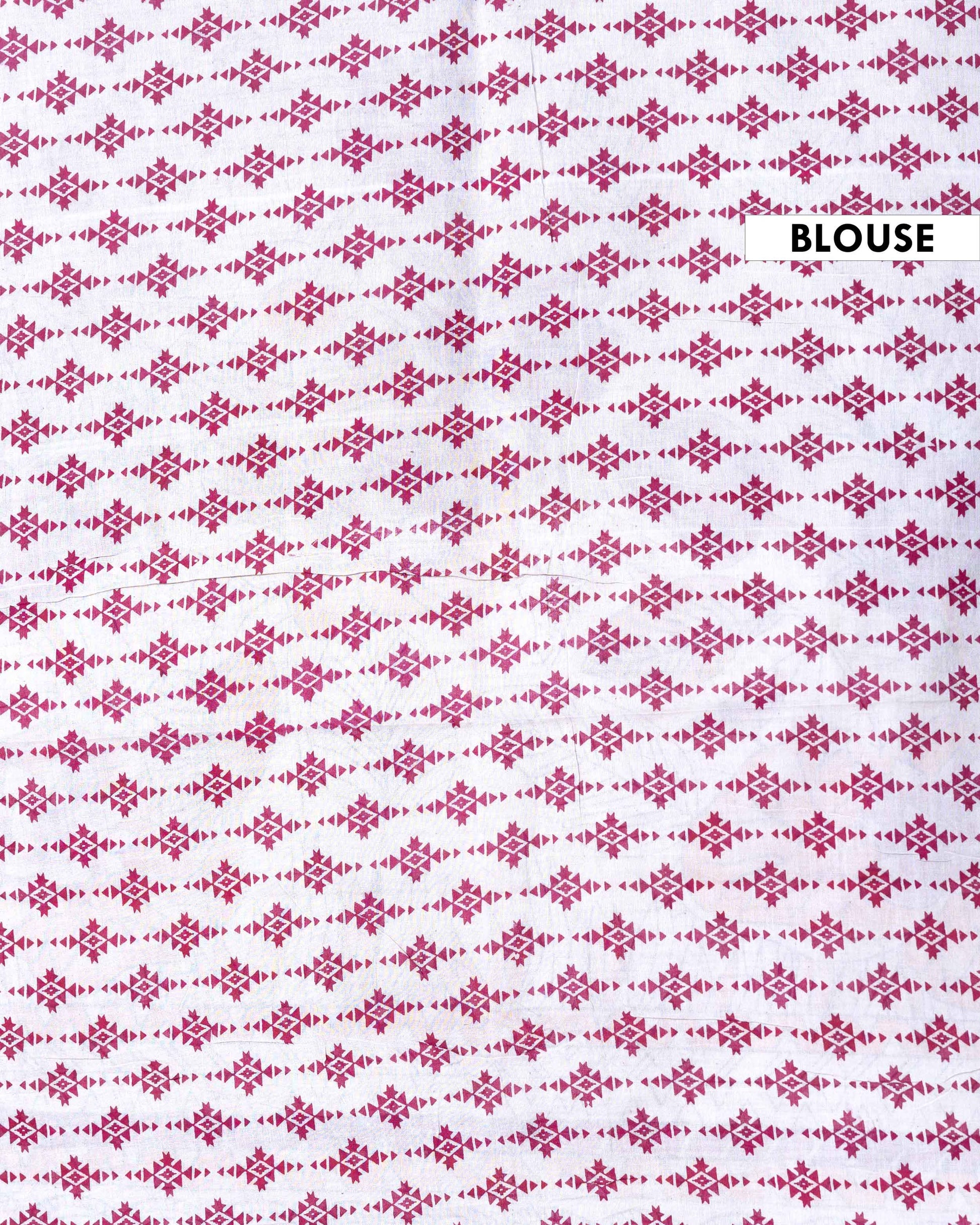 Traditional Handloom Kalamkari Cotton Saree with Traditional Peacock and Floral Motifs - Off White