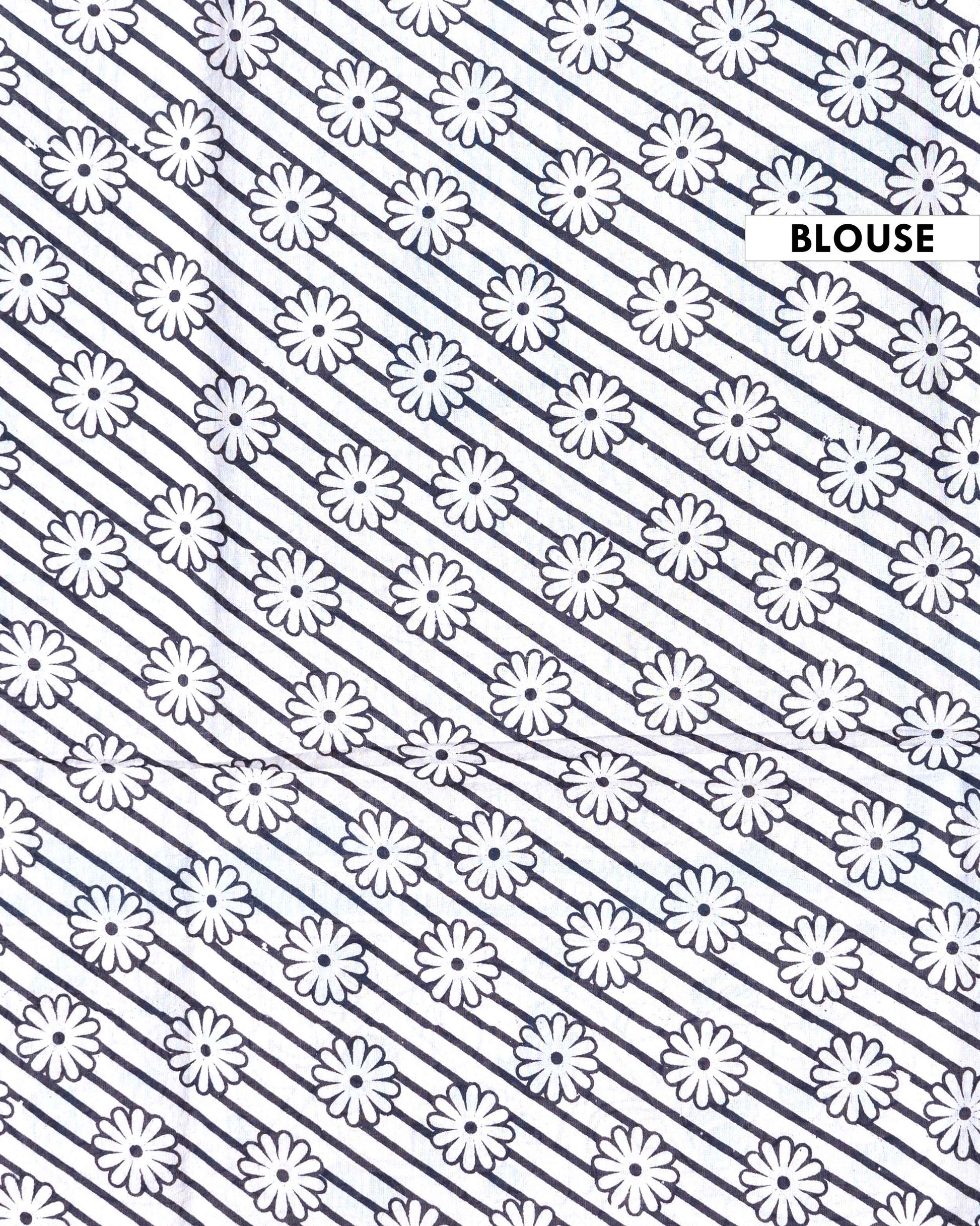 Traditional Handloom Kalamkari Saree Mythological Narratives and Border Detailing - Blue