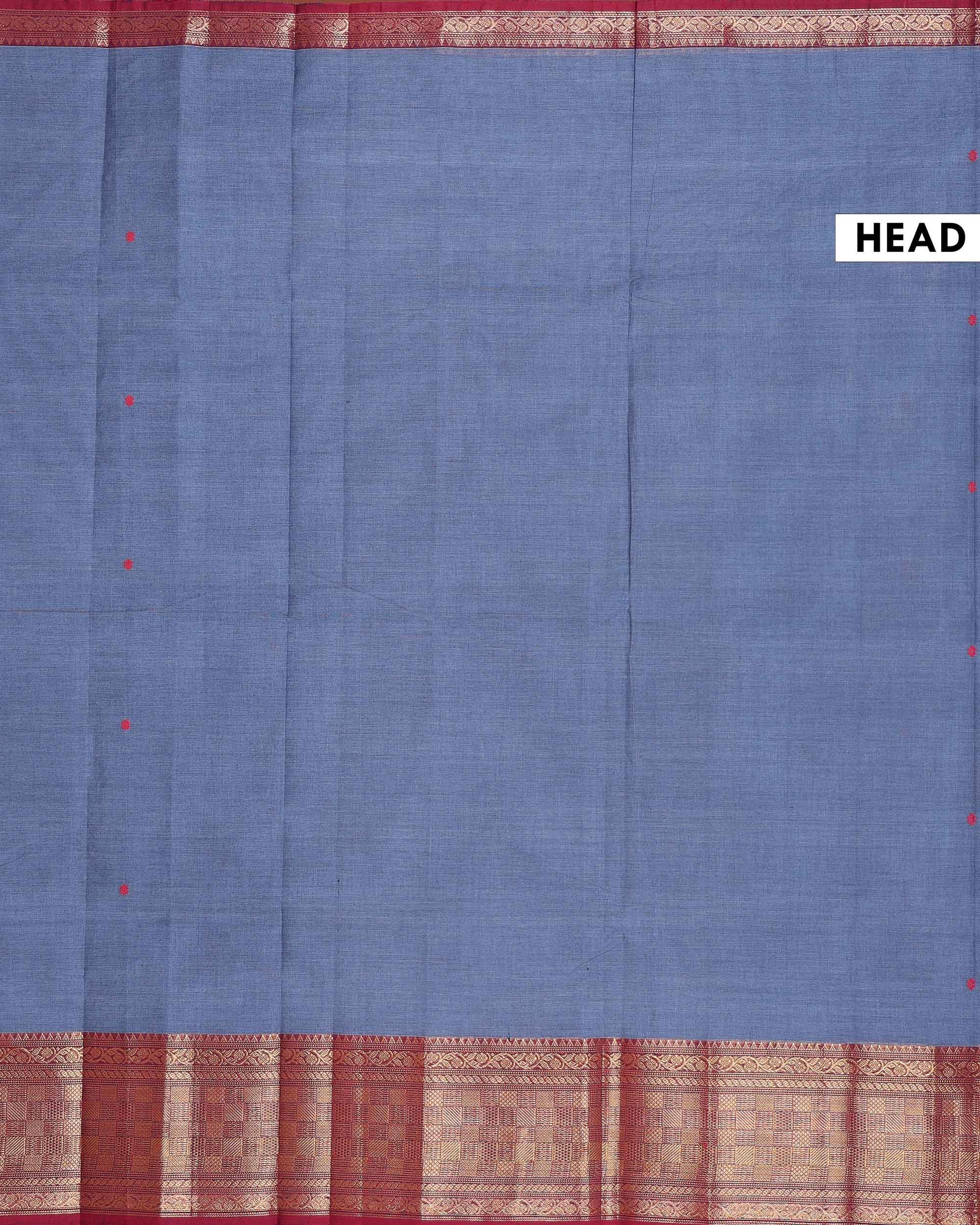 Traditional_Handwoven_Chettinad_Cotton_Saree_with_All_Over_Checks_Ornate_Zari_Border_Detailing_-_Blue