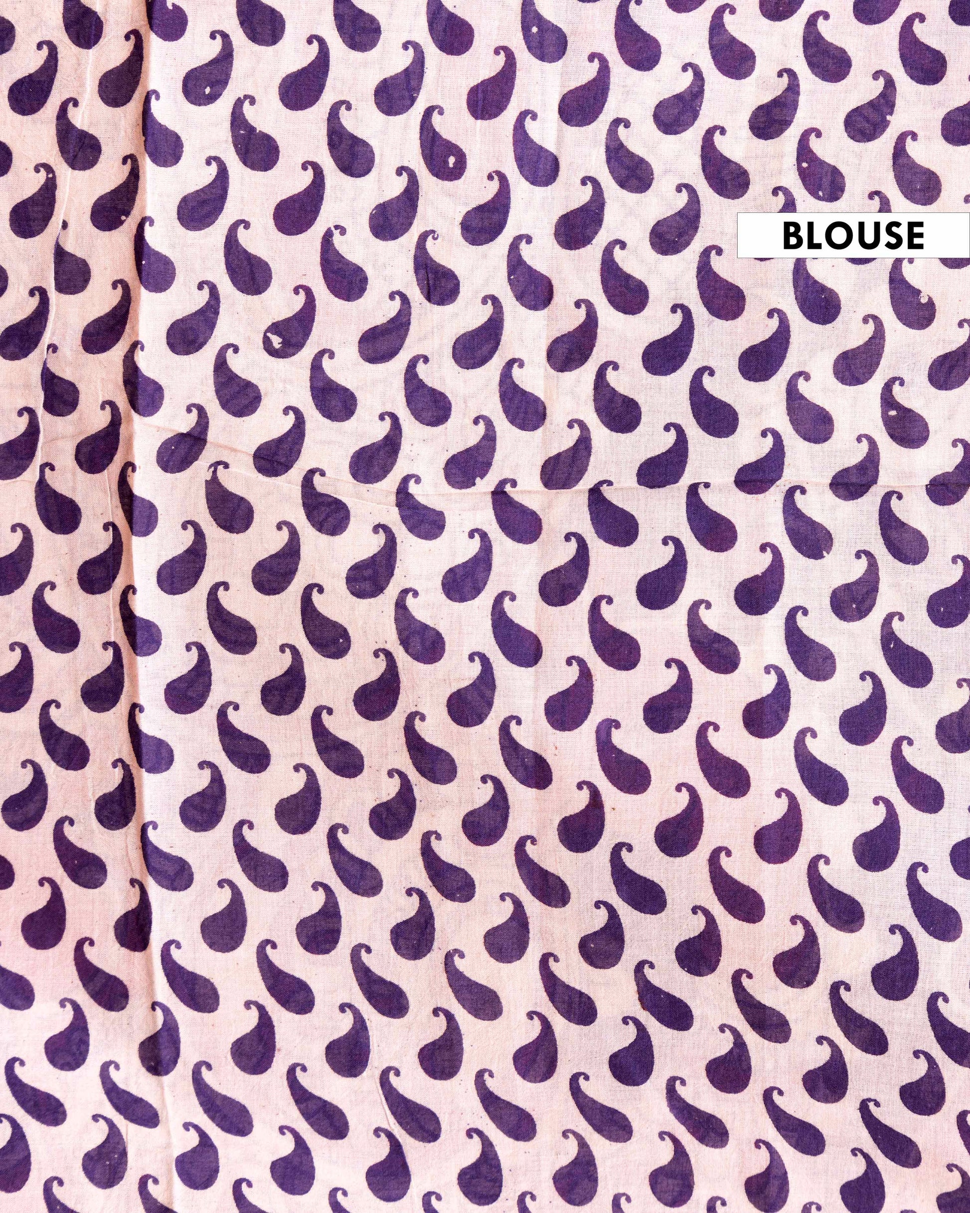 Traditional Kalamkari Cotton Saree with Buddha Motif and Floral Border - Pink