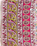 Traditional Kalamkari Cotton Saree with Floral and Avian Motifs - Cream
