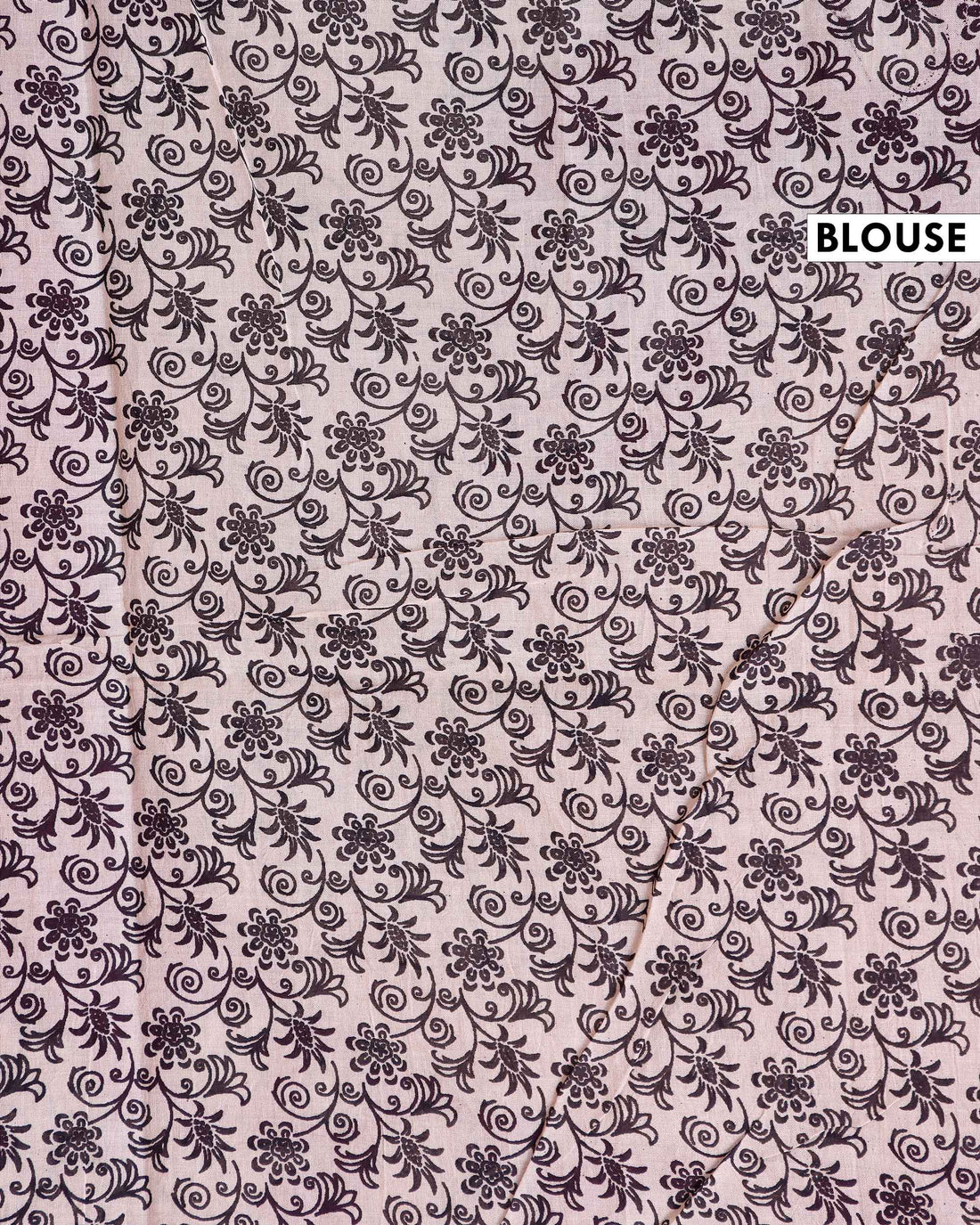 Traditional Kalamkari Cotton Saree with Full Floral Pattern and Decorative Border - Red