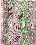 Traditional Kalamkari Cotton Saree with Intricate Tree and Peacock Design - Dark Purple
